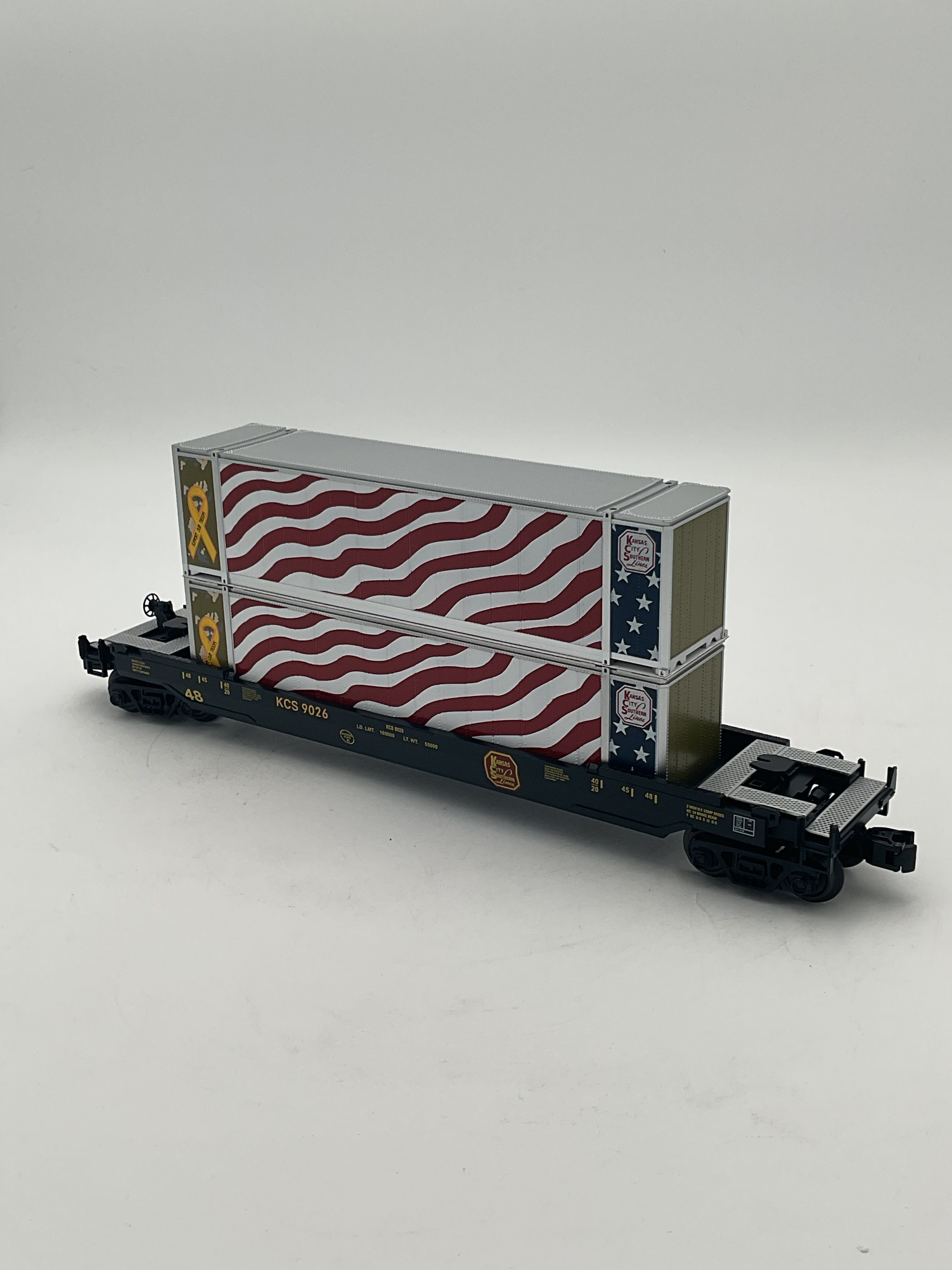 MTH 30-70128C Kansas City Southern Husky Stack Car