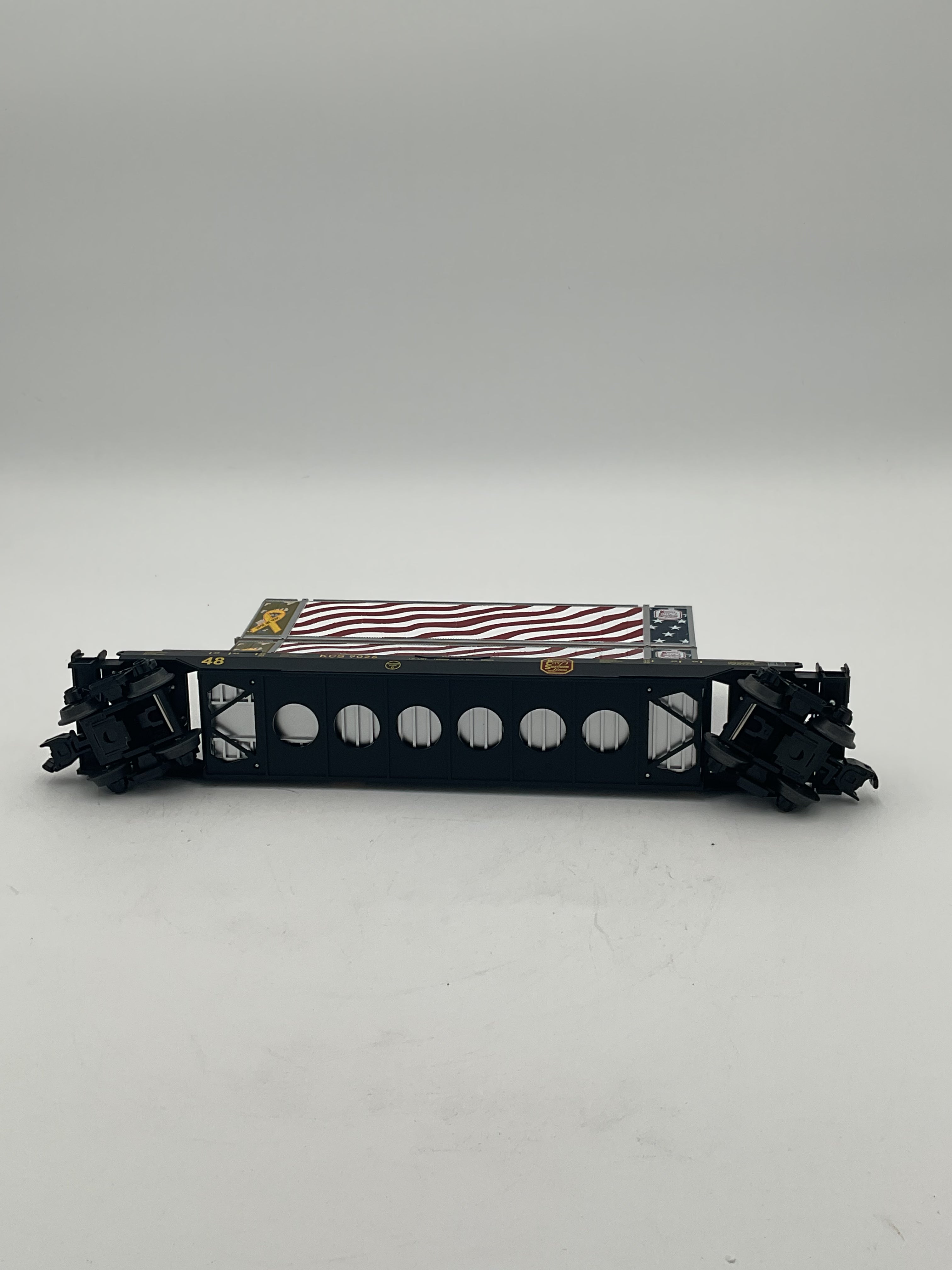 MTH 30-70128C Kansas City Southern Husky Stack Car
