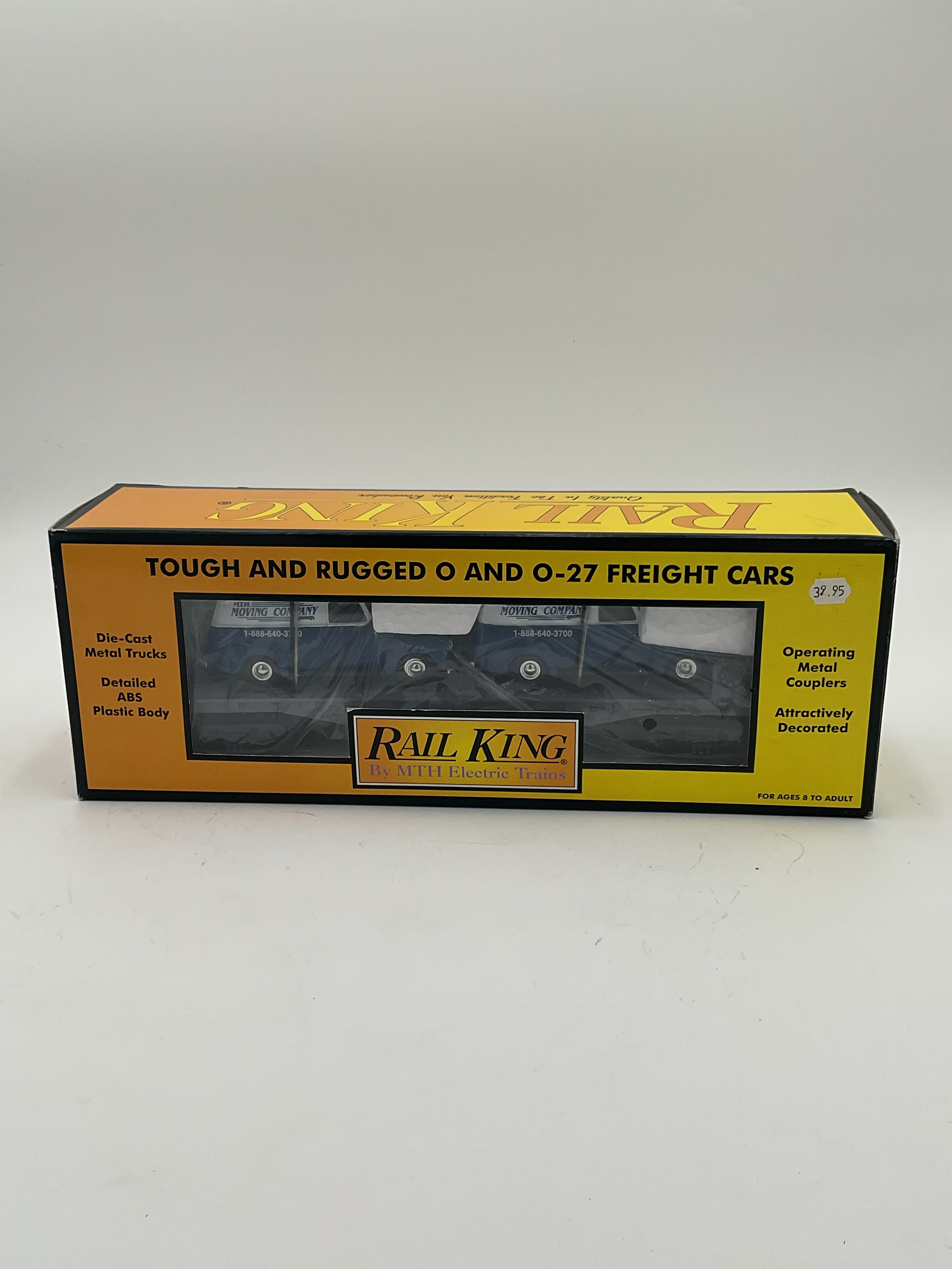 MTH 30-7647 MTH Auto Transport Flatcar w/ Ertl ‘50 Panel Trucks
