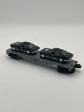 MTH 30-7661 Auto Transport Flatcar w/ Ertl ‘70 Nova’s