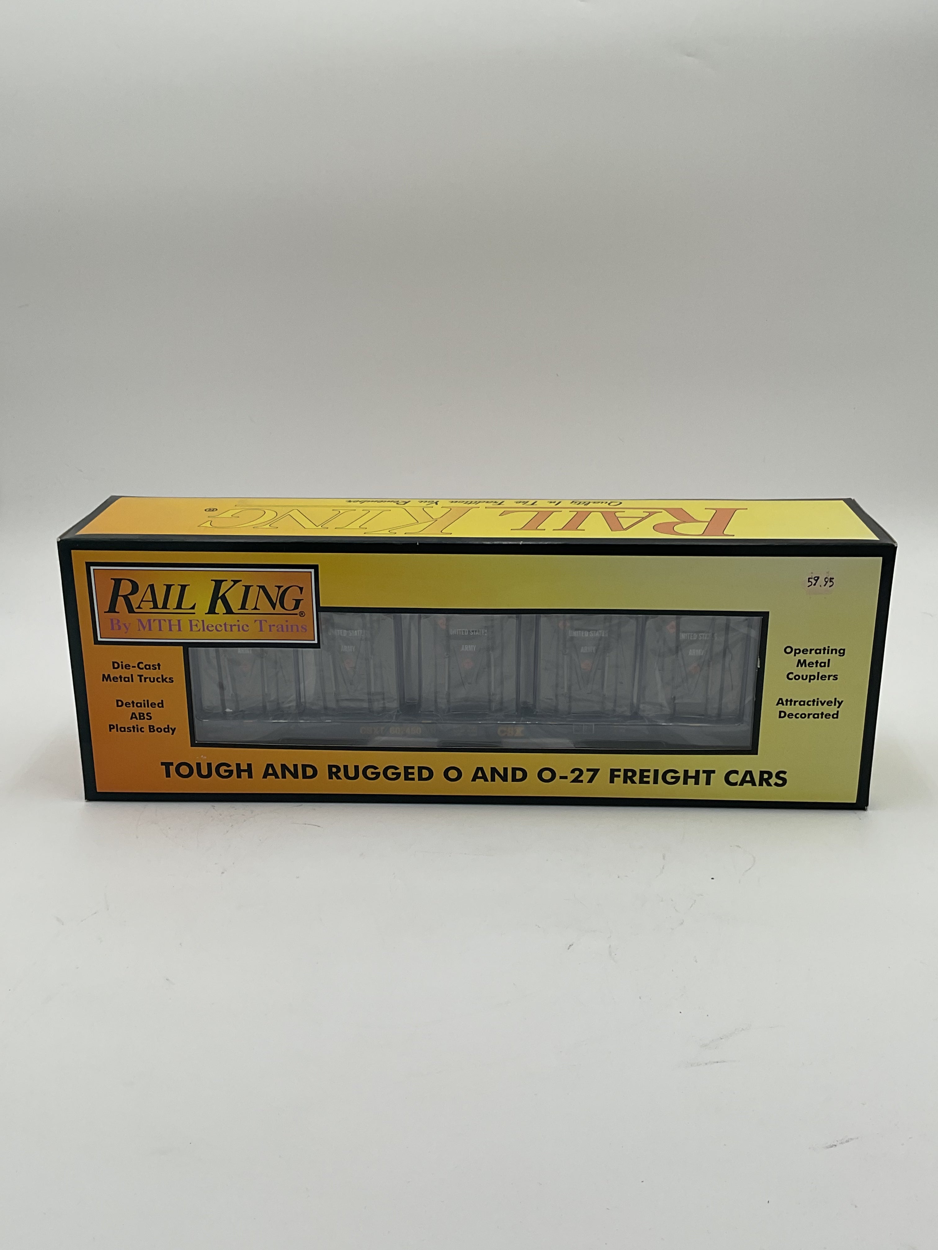 MTH 30-76602 CSX Bulkhead Flat Car w/ LCL Containers