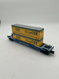 MTH 30-70126D CSX Husky Stack Car