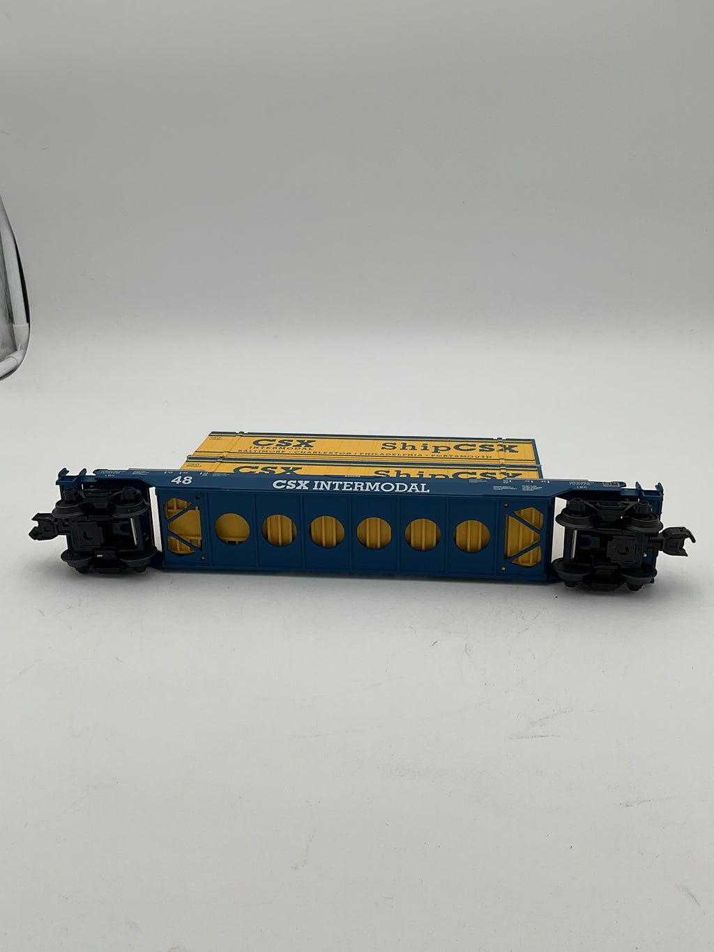 MTH 30-70126D CSX Husky Stack Car