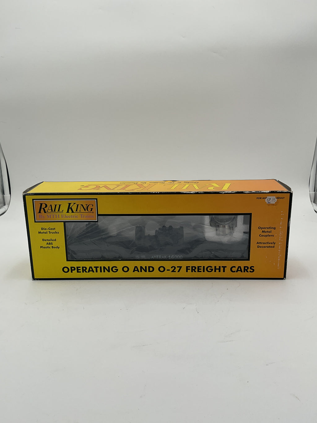 MTH 30-7927 Amtrak Operating Depressed Flat w/ Searchlight