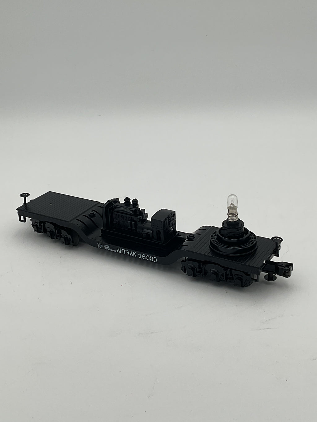 MTH 30-7927 Amtrak Operating Depressed Flat w/ Searchlight