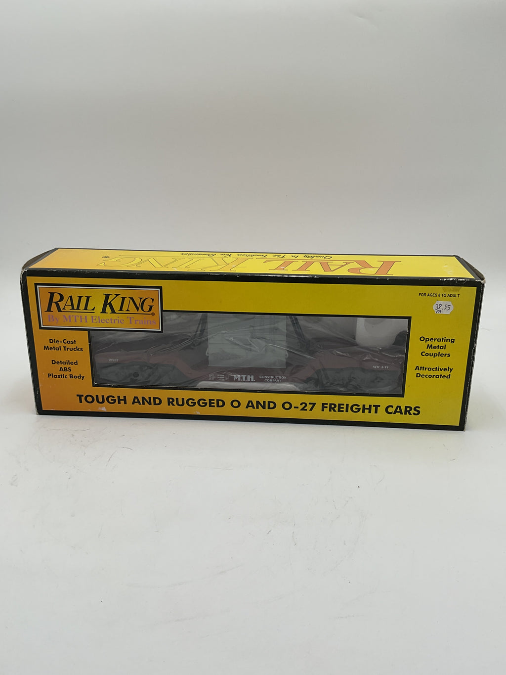 MTH 30-7612 MTH Construction Depressed Flatcar w/ Transformer