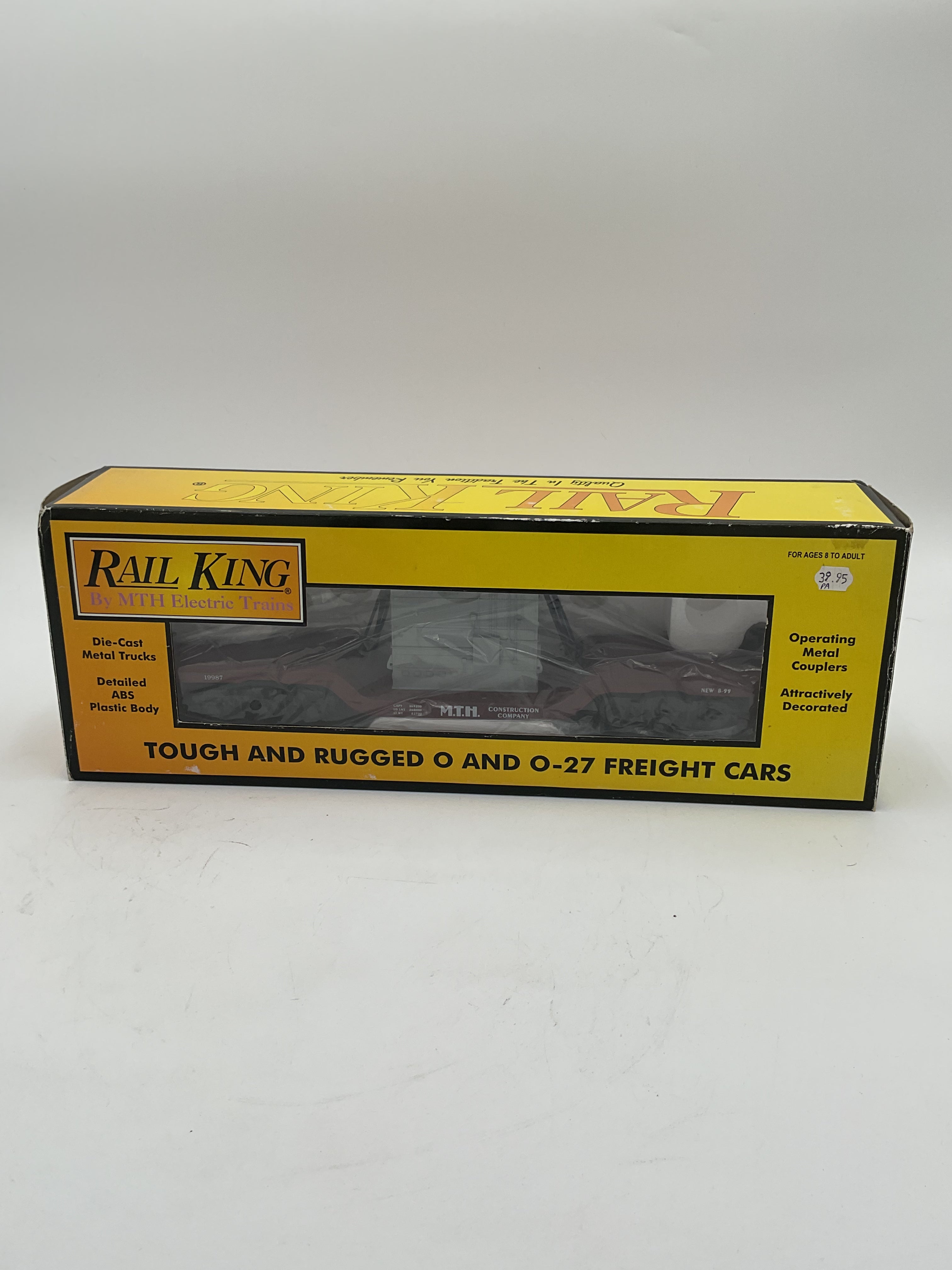 MTH 30-7612 MTH Construction Depressed Flatcar w/ Transformer