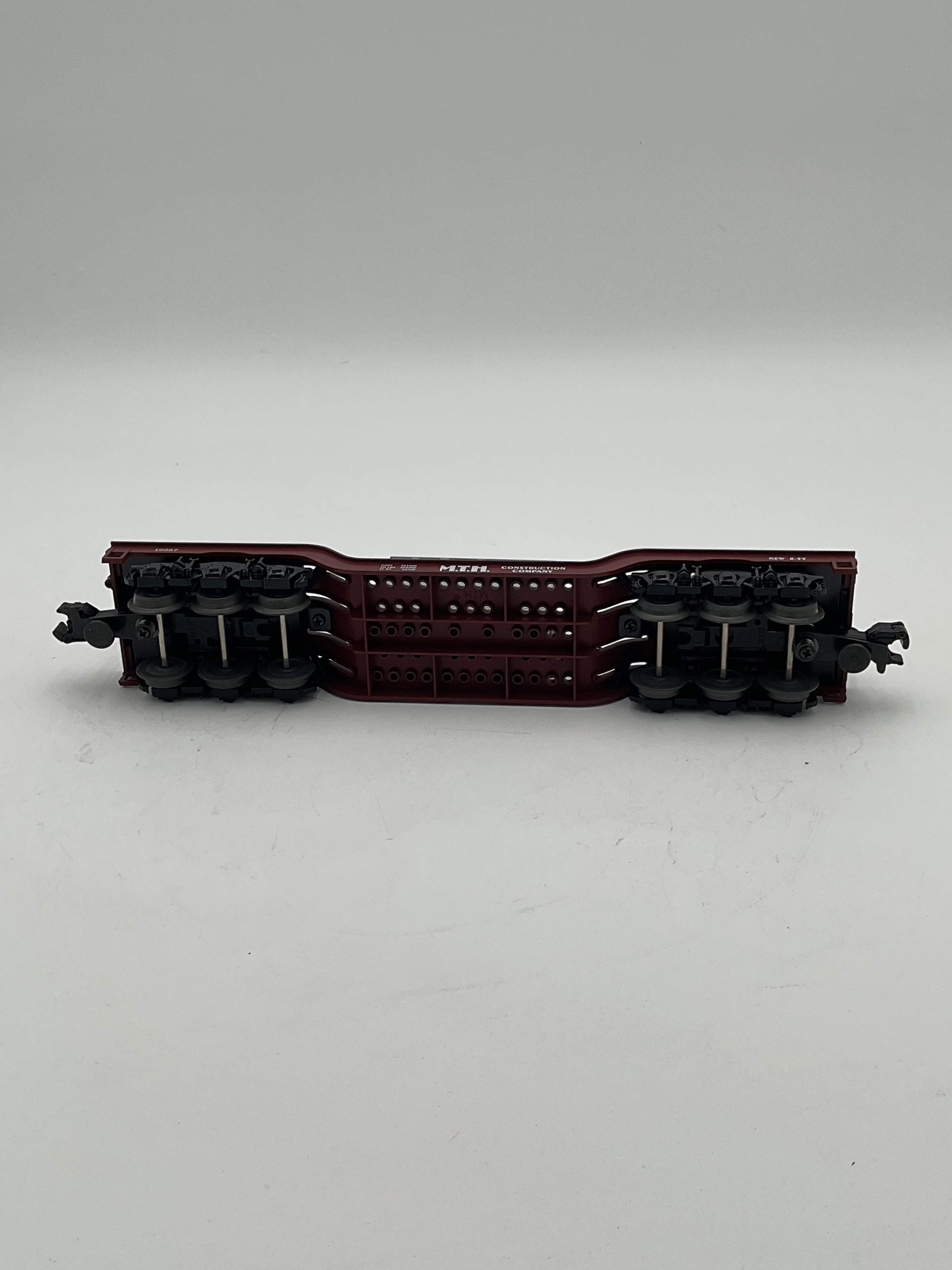 MTH 30-7612 MTH Construction Depressed Flatcar w/ Transformer