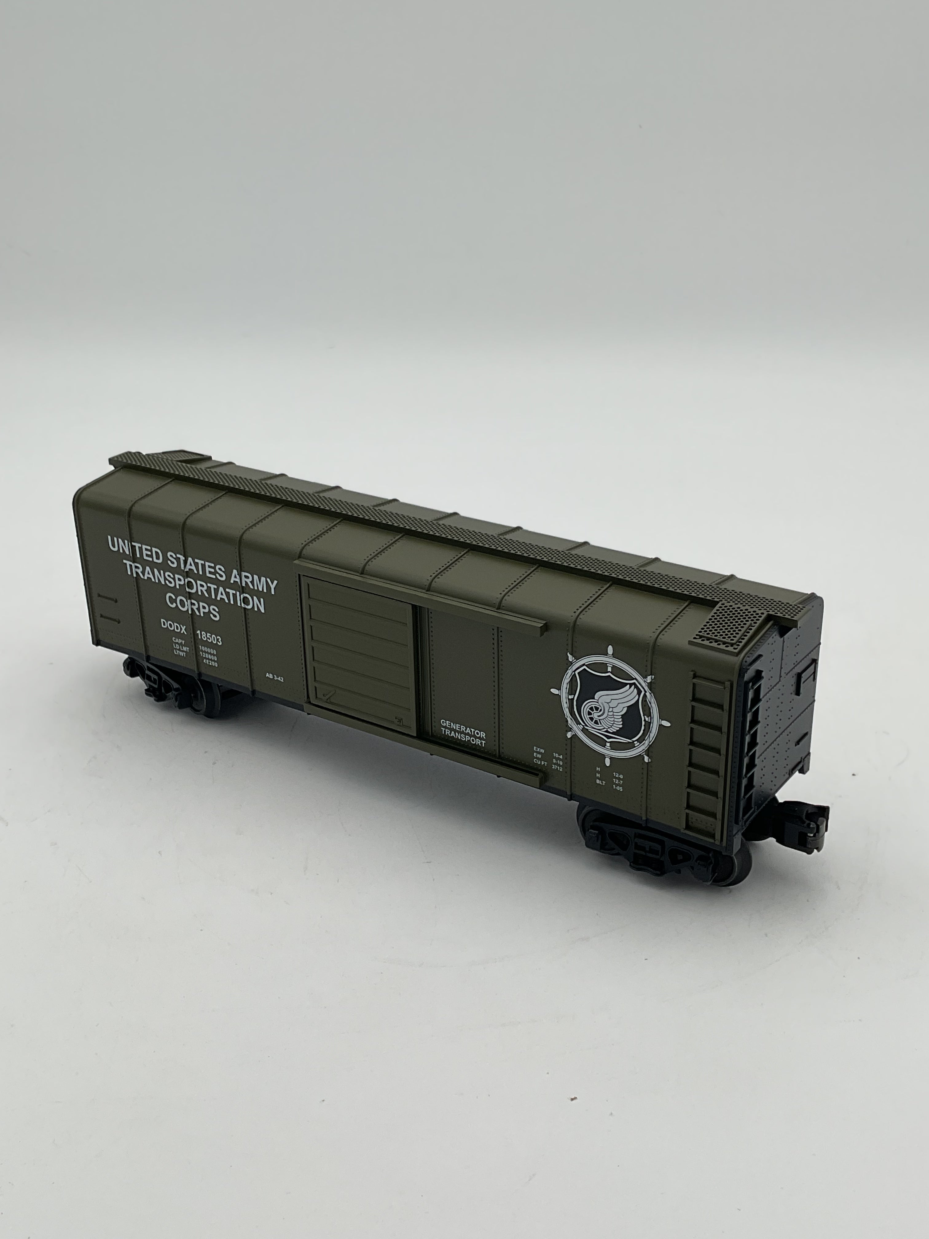 MTH 30-71131 U.S. Army Rounded Roof Box Car