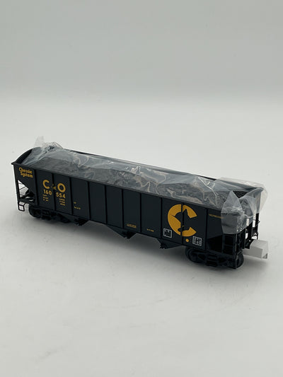 MTH 20-92359 Cheesie 70-ton 4-Bay Hopper Car w/ Coal Load