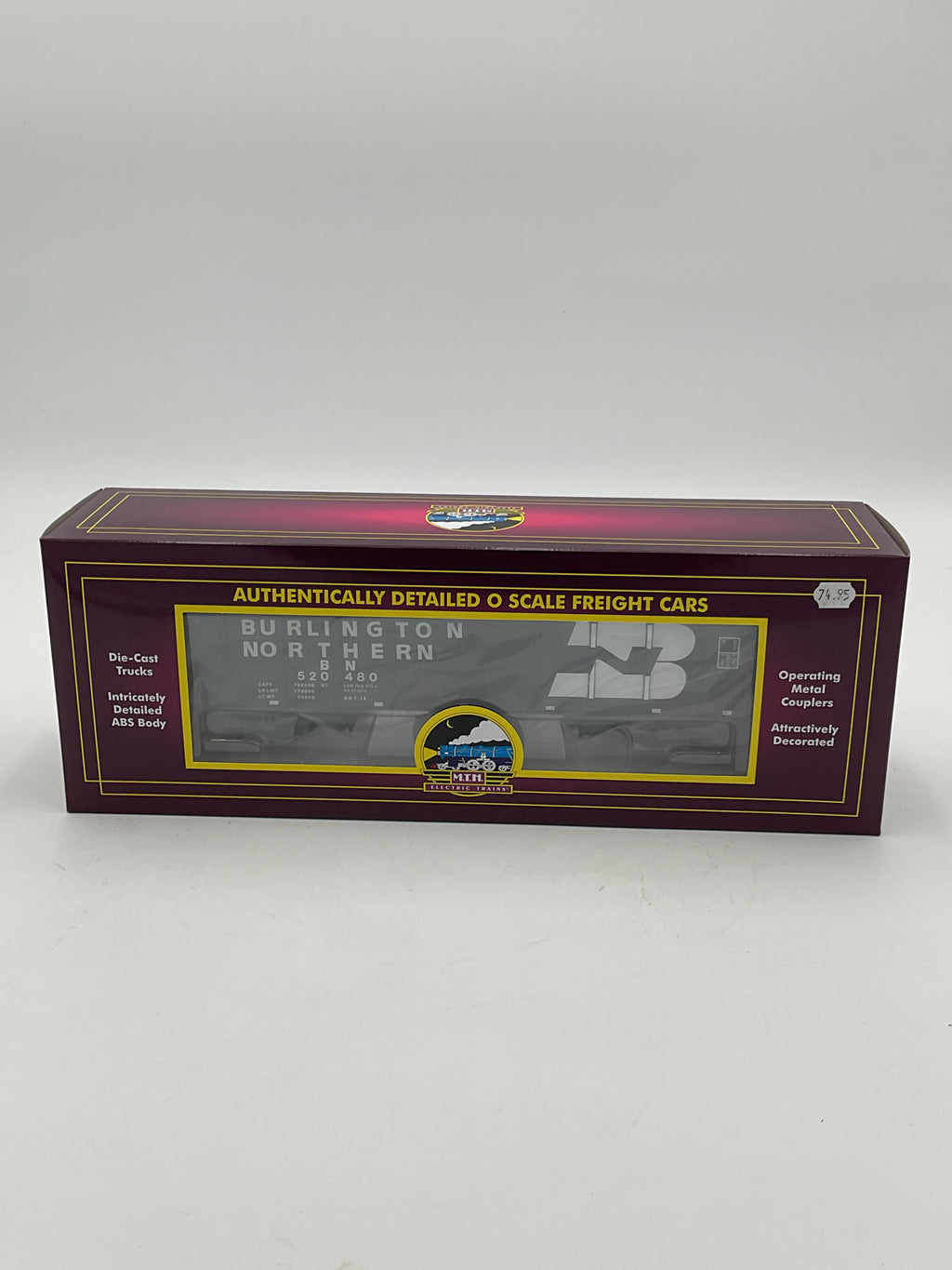MTH 20-92361 Burlington Northern 70-ton 3-Bay Hopper Car w/ Coal Load