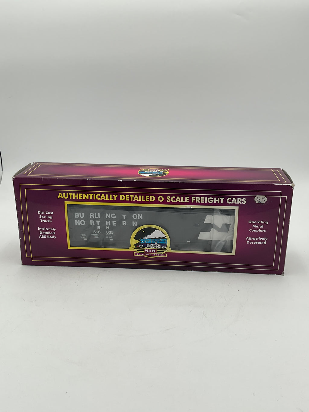 MTH 20-97760 Burlington Northern (#516035) 4-Bay Hopper with Coal Load