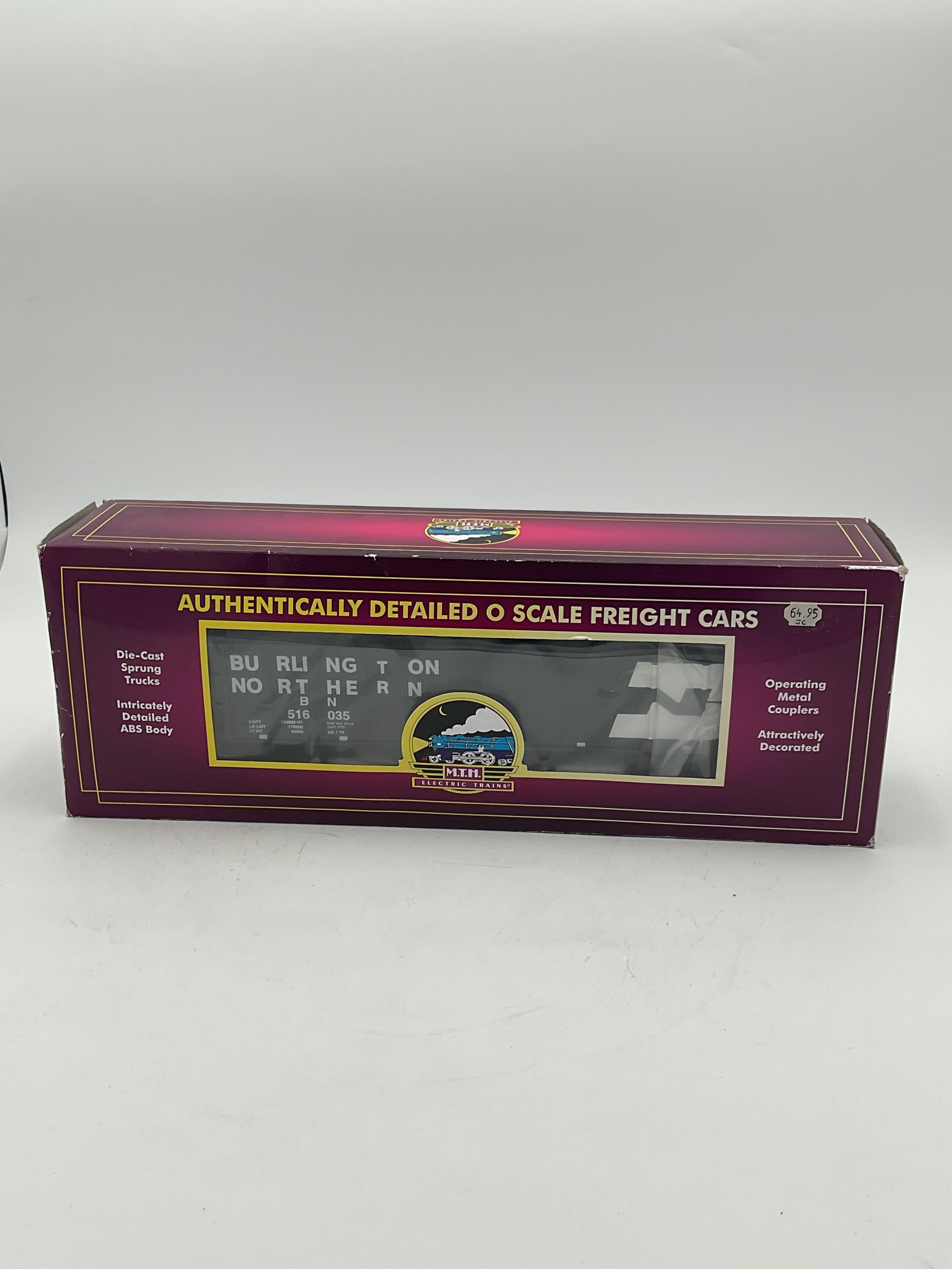 MTH 20-97760 Burlington Northern (#516035) 4-Bay Hopper with Coal Load