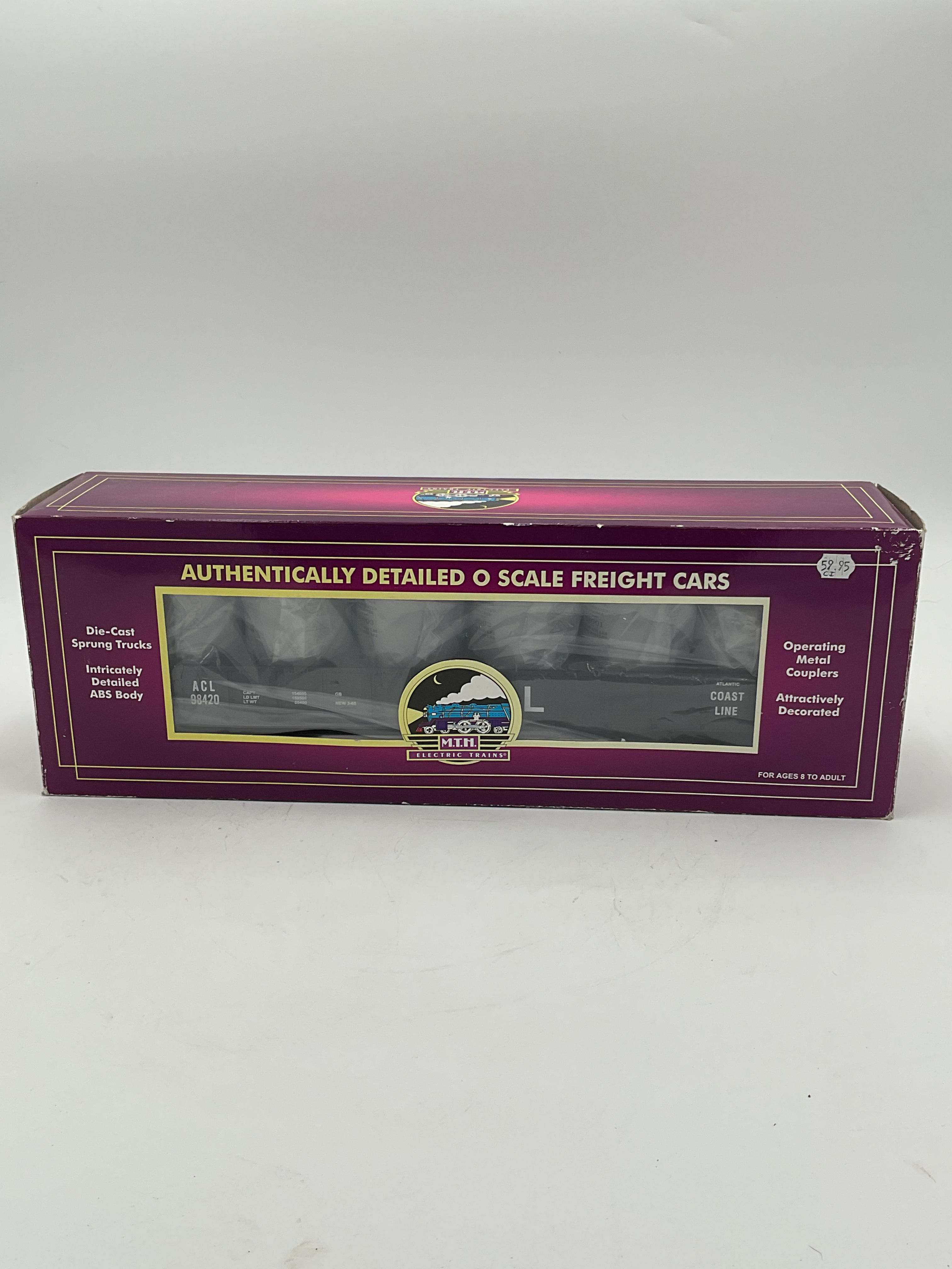 MTH 20-98058 Atlantic Coast Line (#98420) Gondola Car w/ 5 LCL Cement Containers