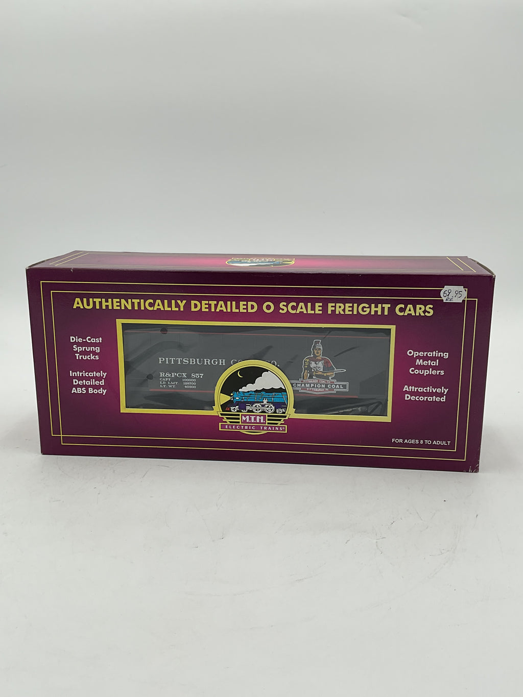 MTH 20-97517 Pittsburgh/Champion Coal 2- Bay Offset Hopper Car w/ Coal Load Co. (#857)