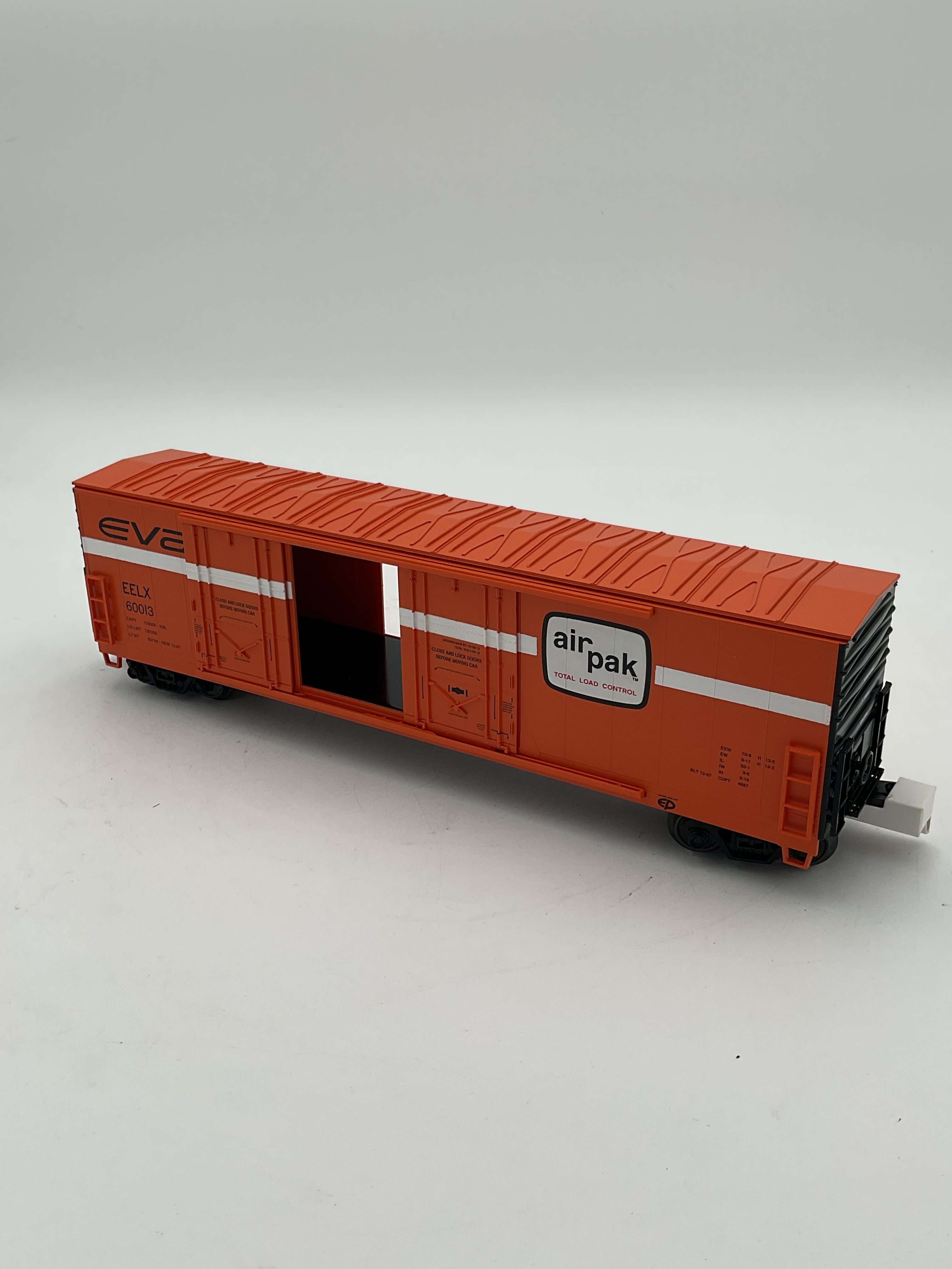 MTH 20-93654 Evans (#60013) 50’ Double Door Plugged Box Car