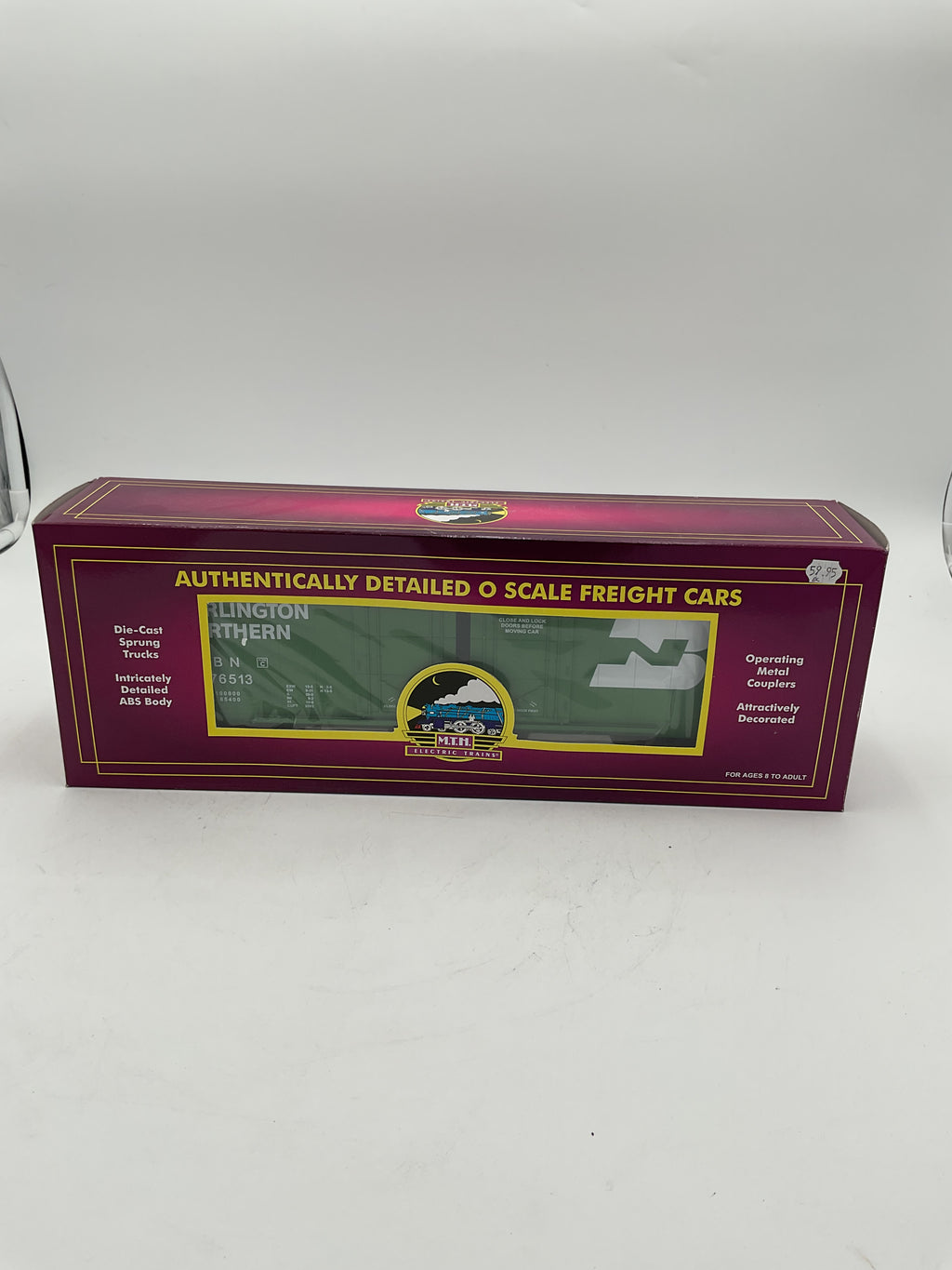MTH 20-90014E Burlington Northern 50’ Double Door Plug Boxcar