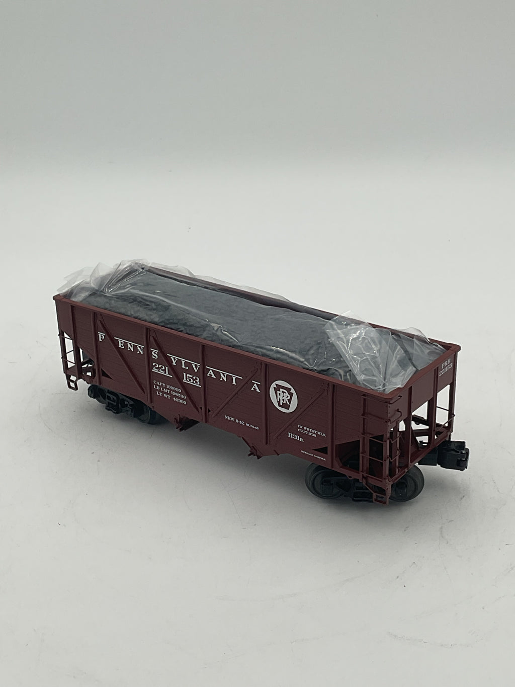 MTH 20-92345G Pennsylvania 34’ Composite Hopper Car w/ Coal Load