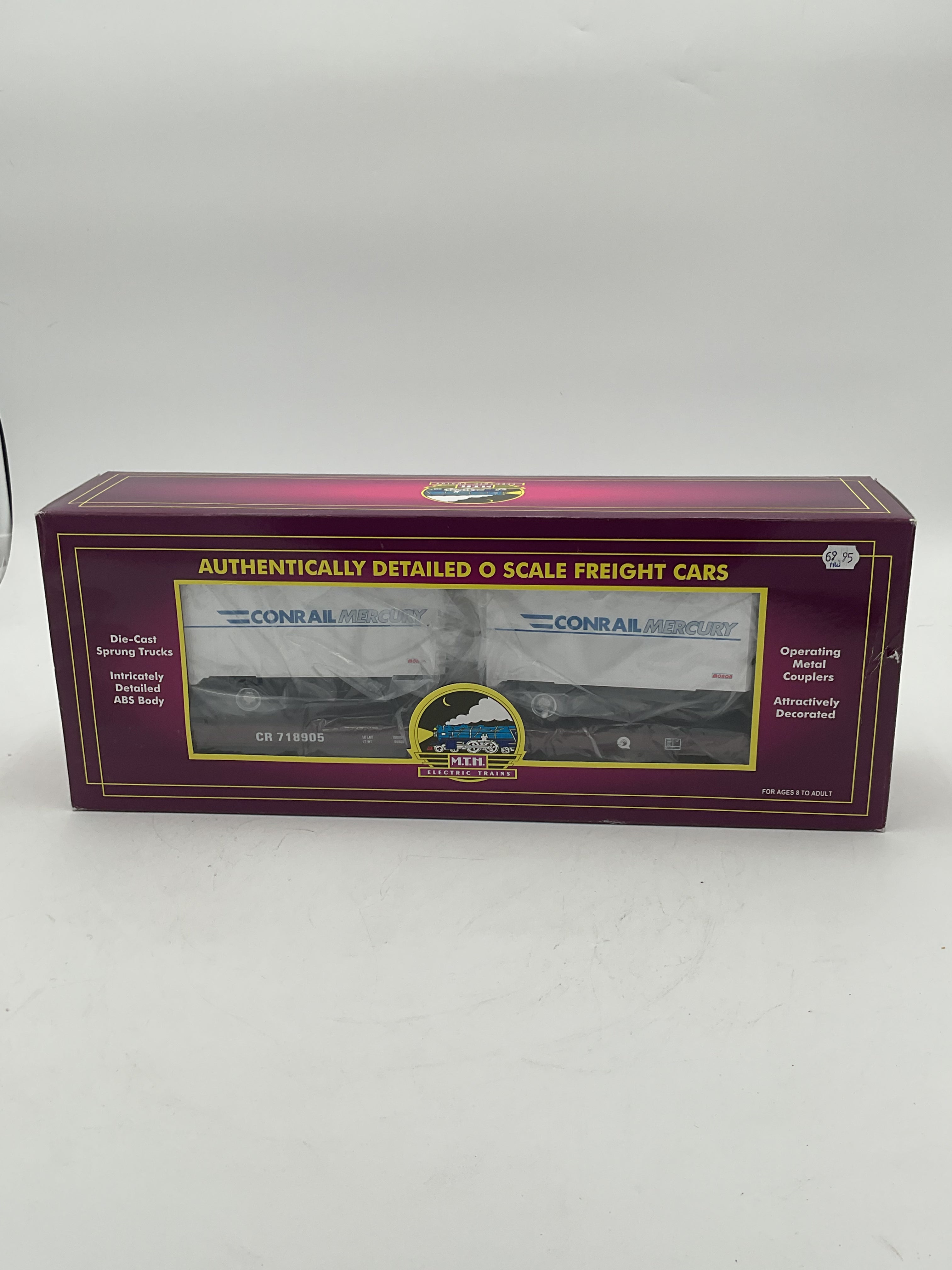 MTH 20-9009B Conrail Flatcar w/ 20’ Trailers