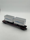 MTH 20-9009B Conrail Flatcar w/ 20’ Trailers