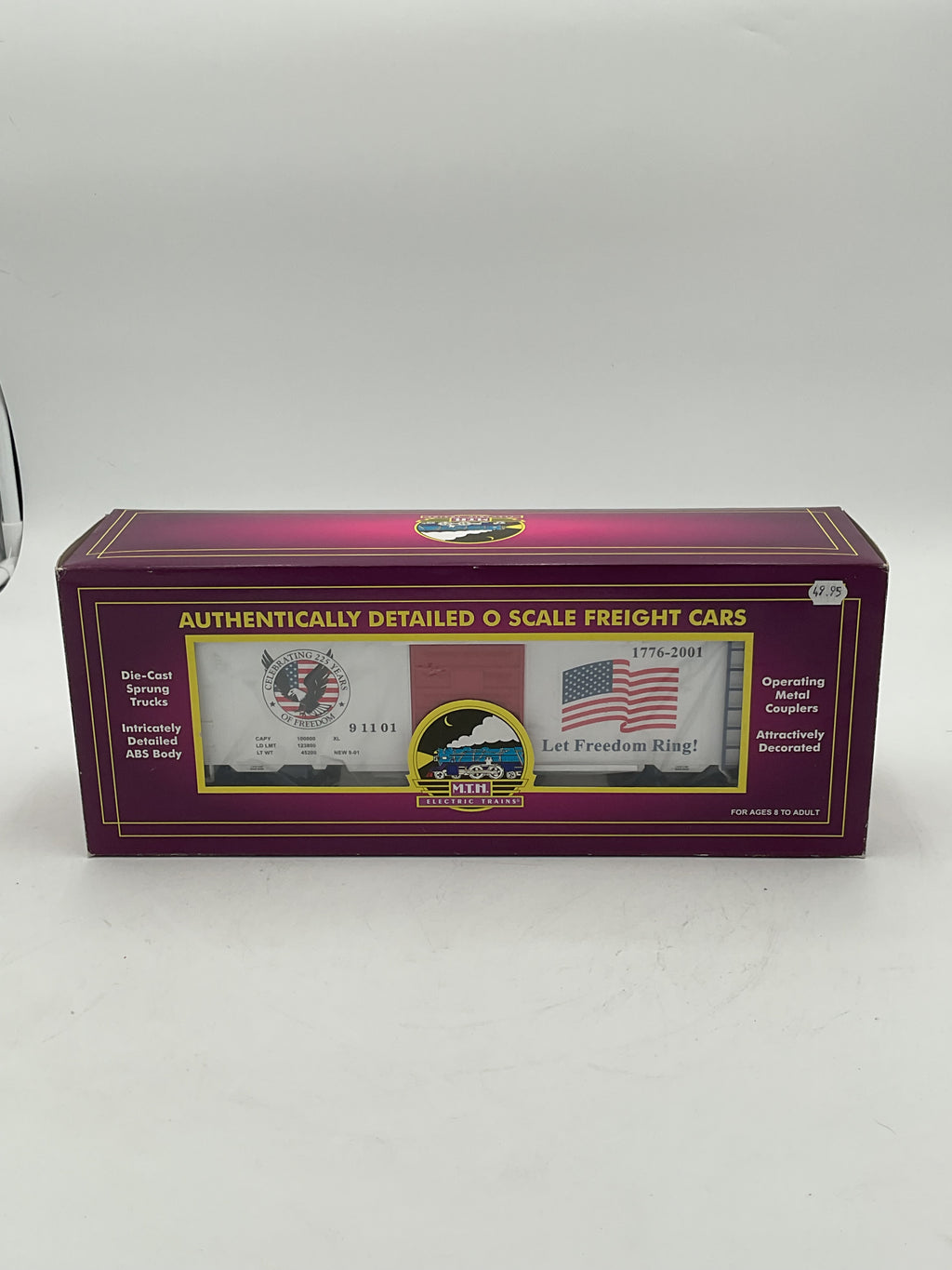 MTH 20-93092 American Freedom 40’ Single Door Box Car