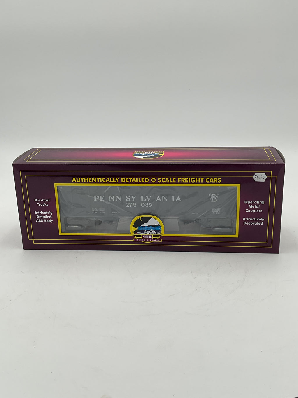MTH 20-92363C Pennsylvania 70-ton 3-Bay Hopper Car w/ Coal Load
