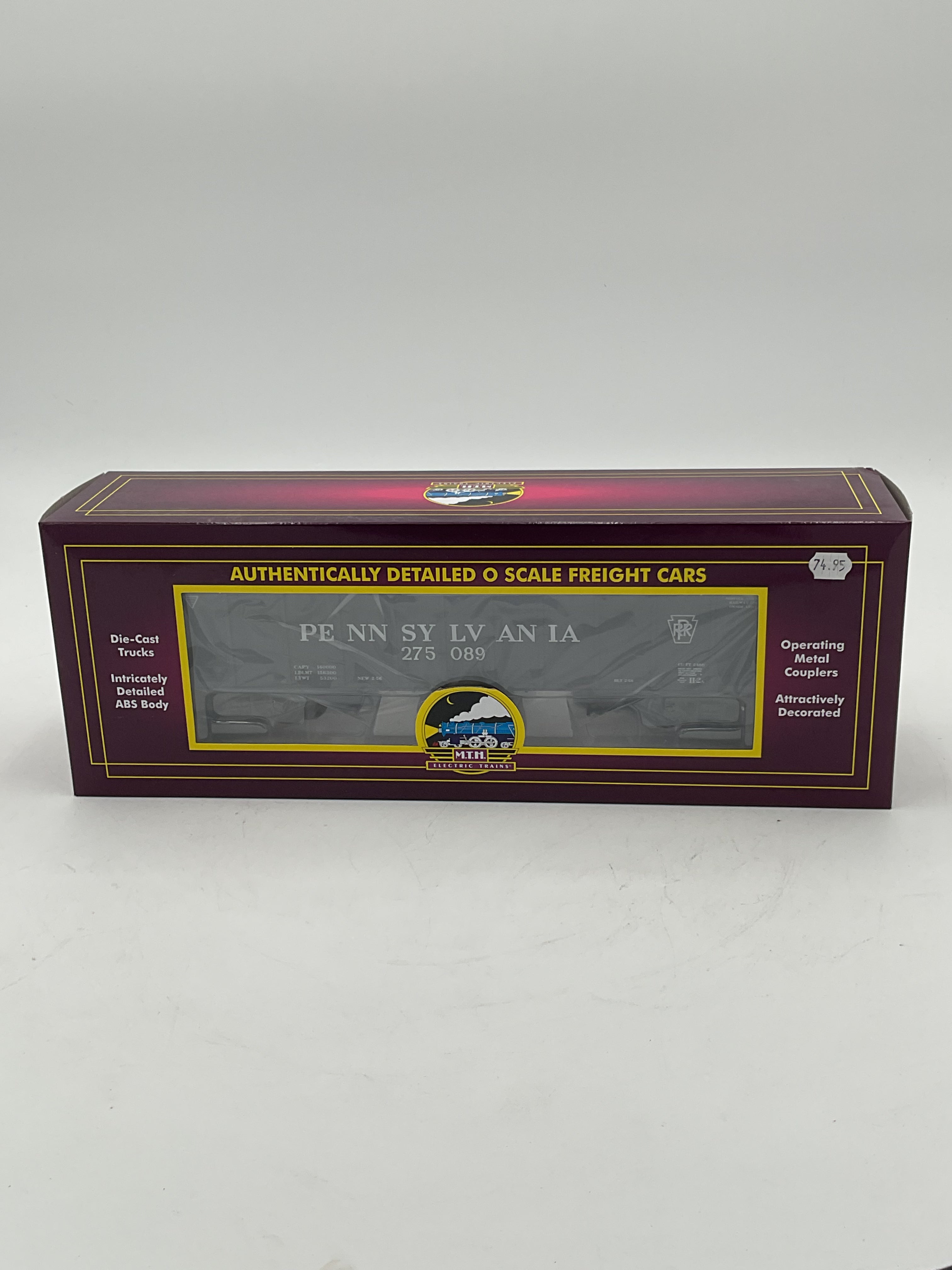 MTH 20-92363C Pennsylvania 70-ton 3-Bay Hopper Car w/ Coal Load