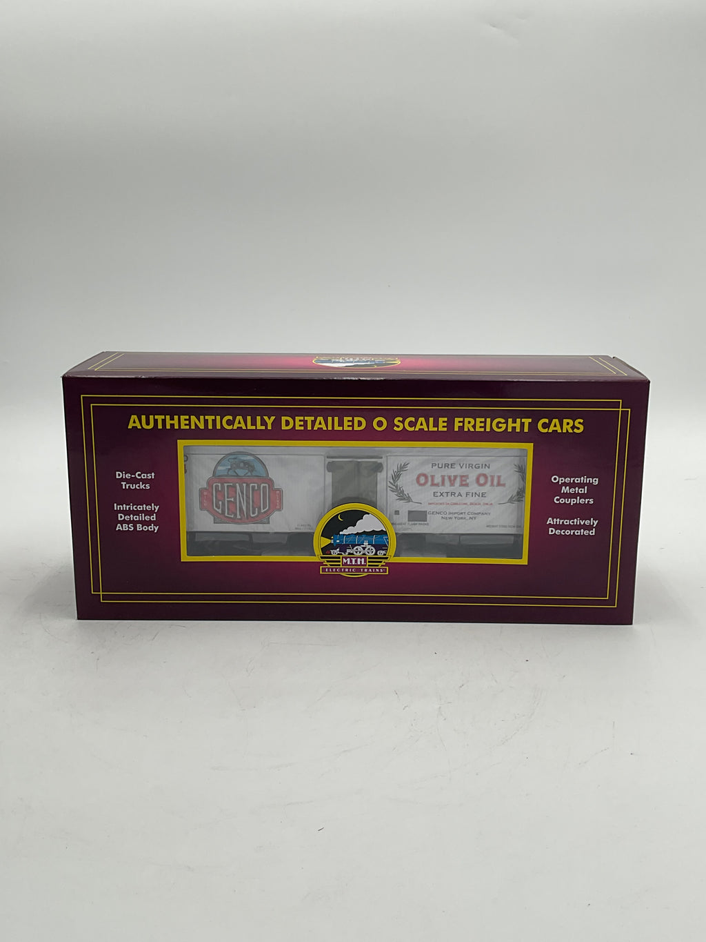 MTH 20-94616 Geneco Olive Oil (#514) 36’ Woodsided Reefer Car