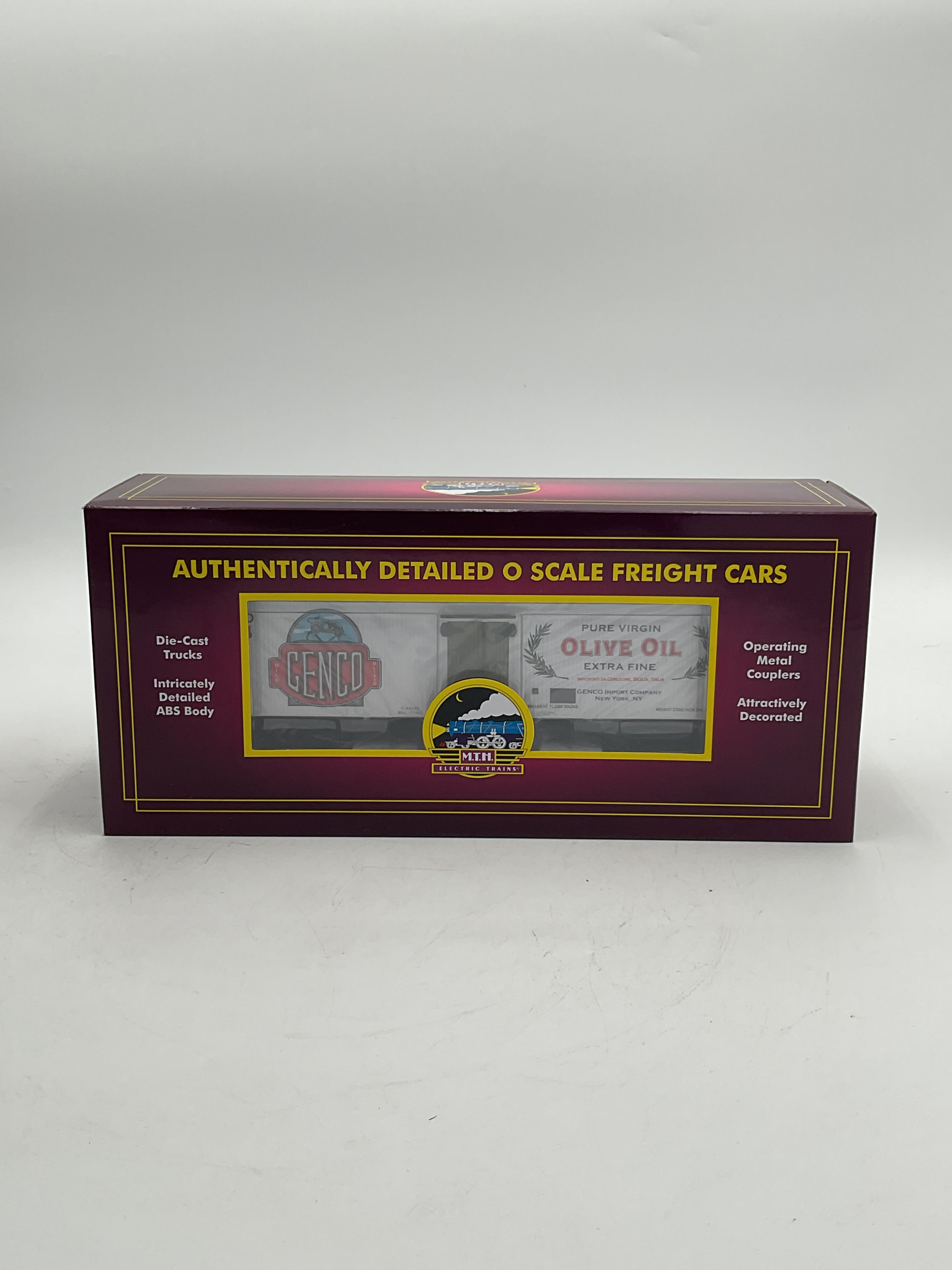 MTH 20-94616 Geneco Olive Oil (#514) 36’ Woodsided Reefer Car