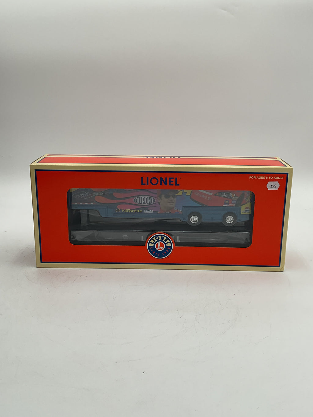Lionel O 26347 Jeff Gordon Flatcar with Trailer