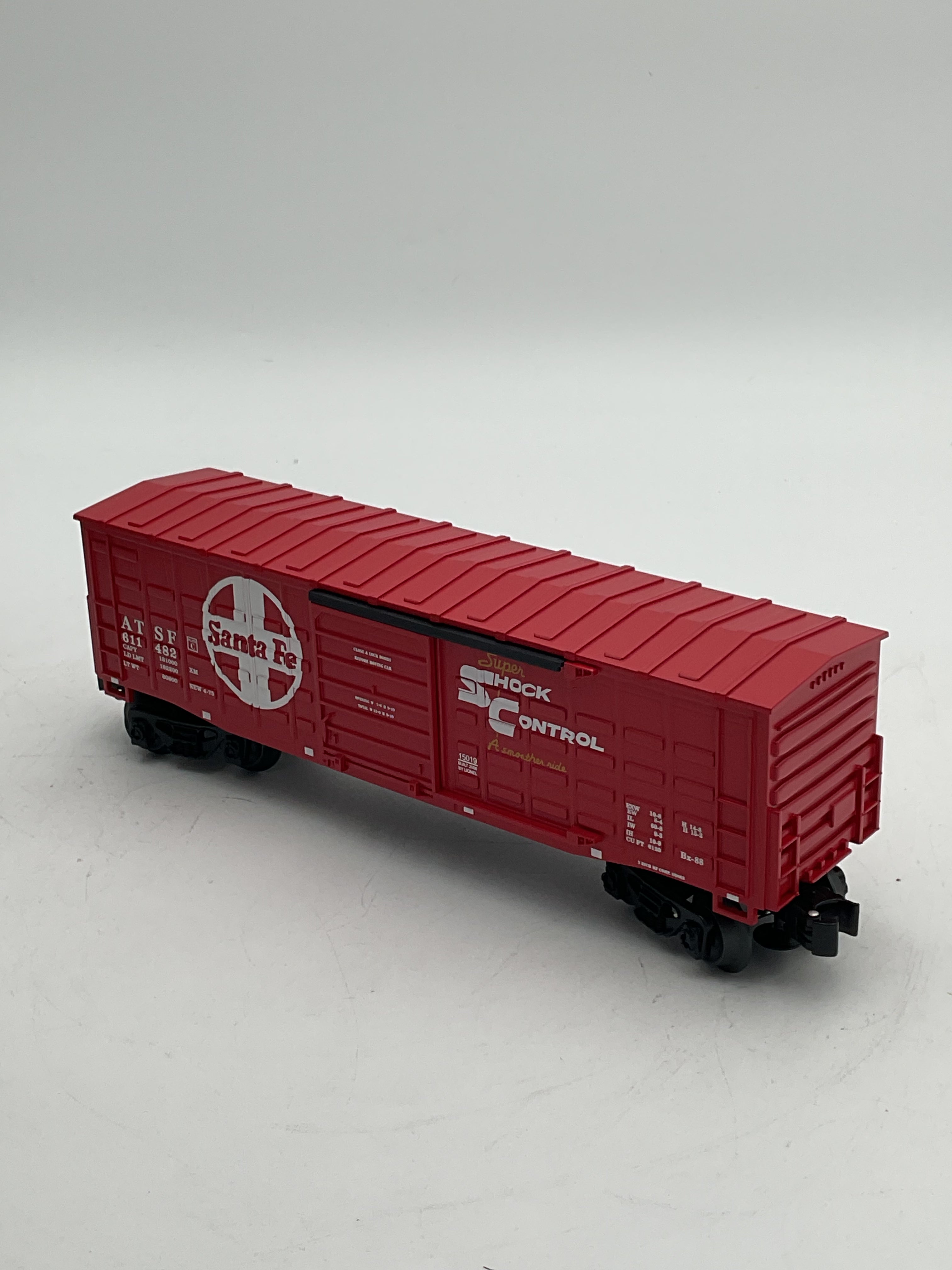 Lionel O 15019 Santa Fe Waffle Side Boxcar