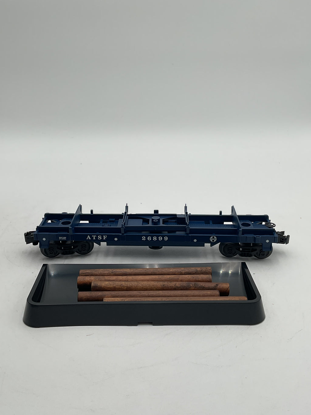 Lionel O 26899 Santa Fe Log Dump Car