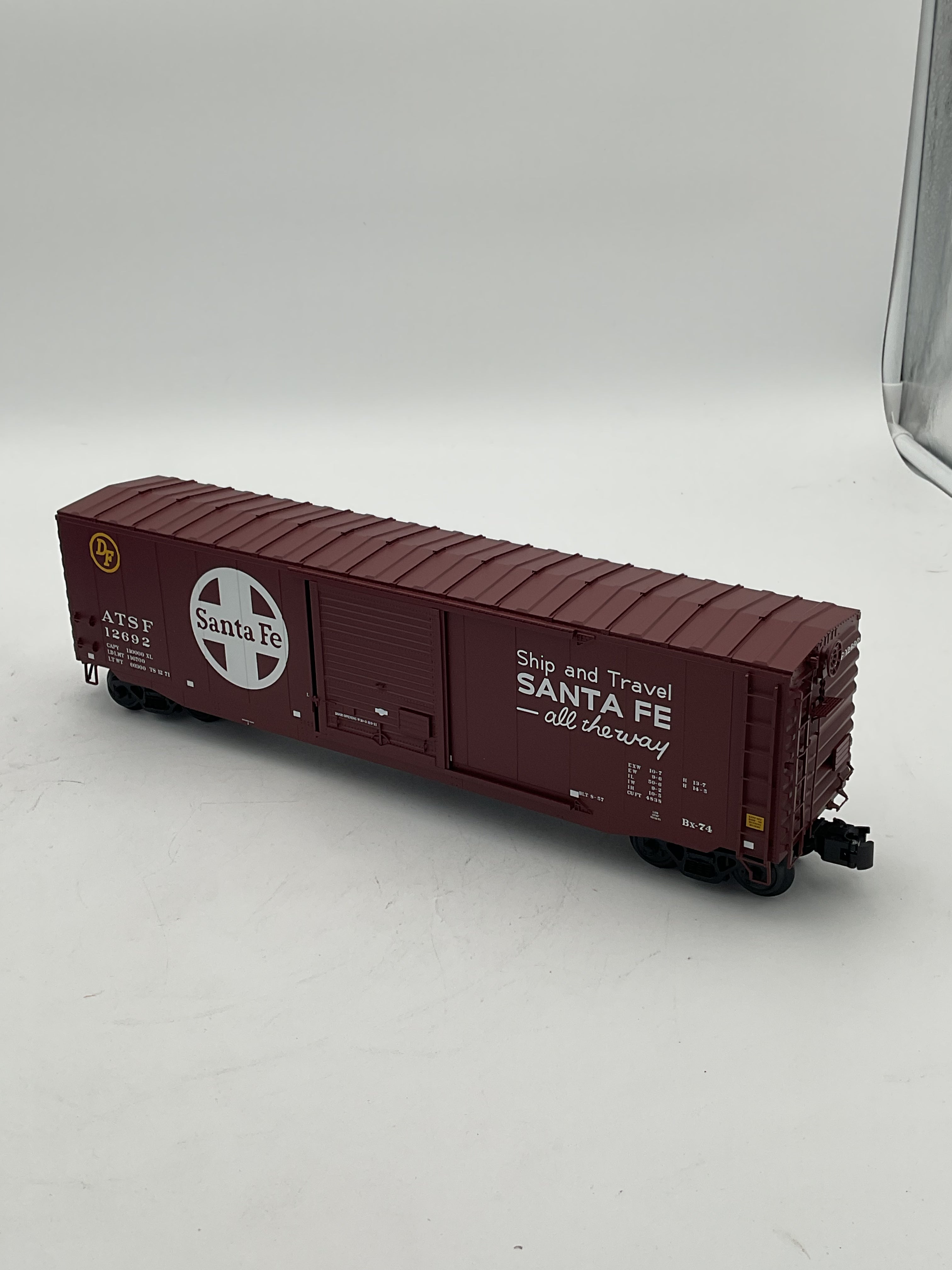 Atlas O  3005706-2 Santa Fe 50’ PS-1 Single Door Box Car (modernized)