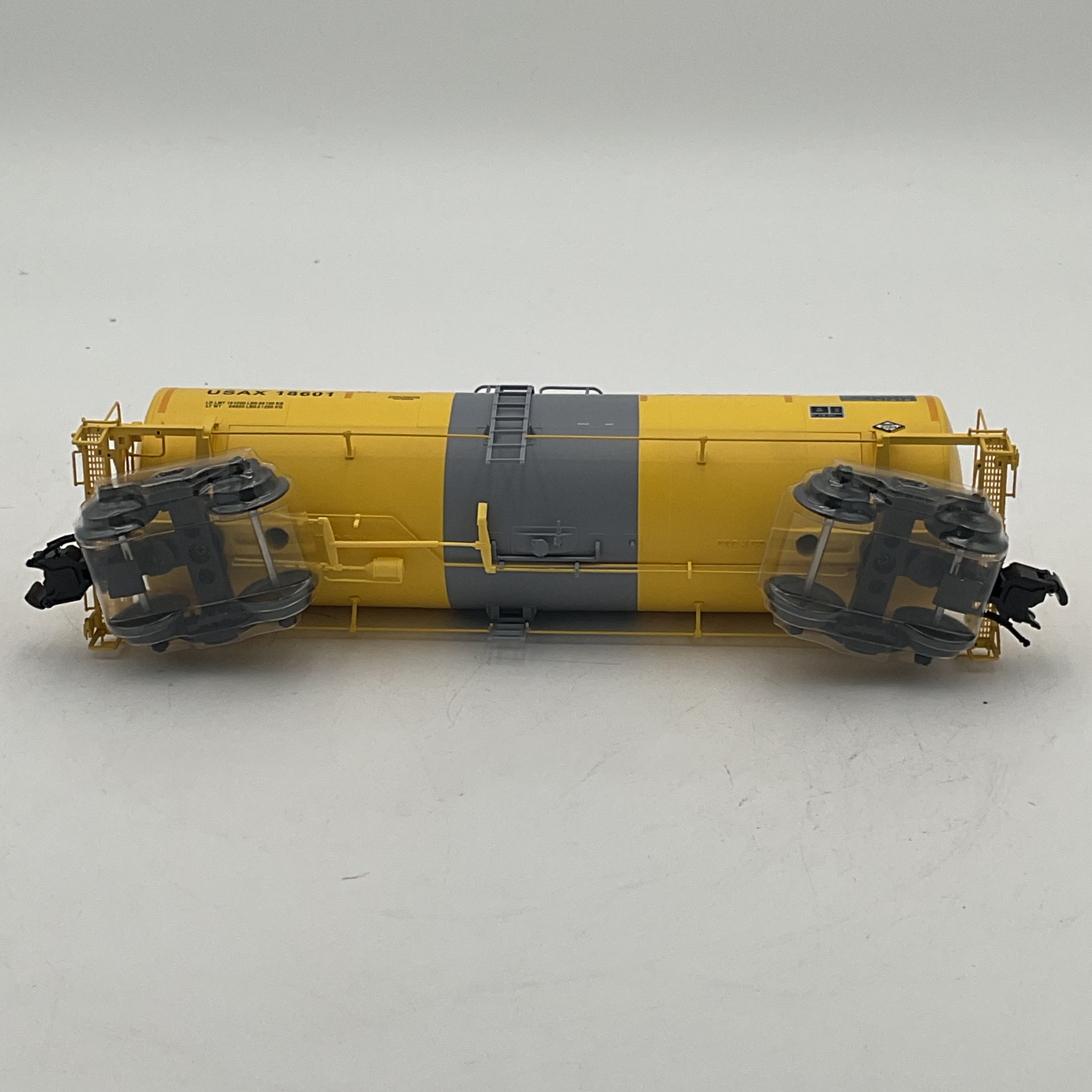Atlas O 3001467-2 Trinity 17,600 gallon Corn Syrup Tank [3 Rail] U.S. Army (Yellow) #18601