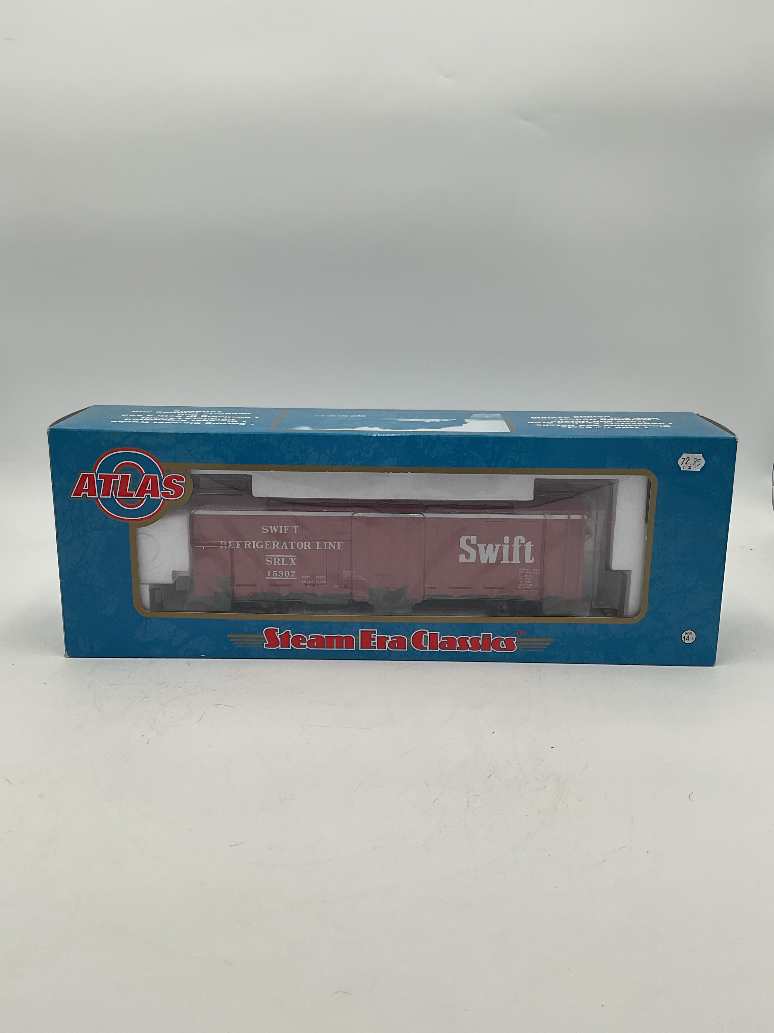 Atlas 8534-1 “O” 40’ Steel Reefer - Swift #15307 [3-Rail]