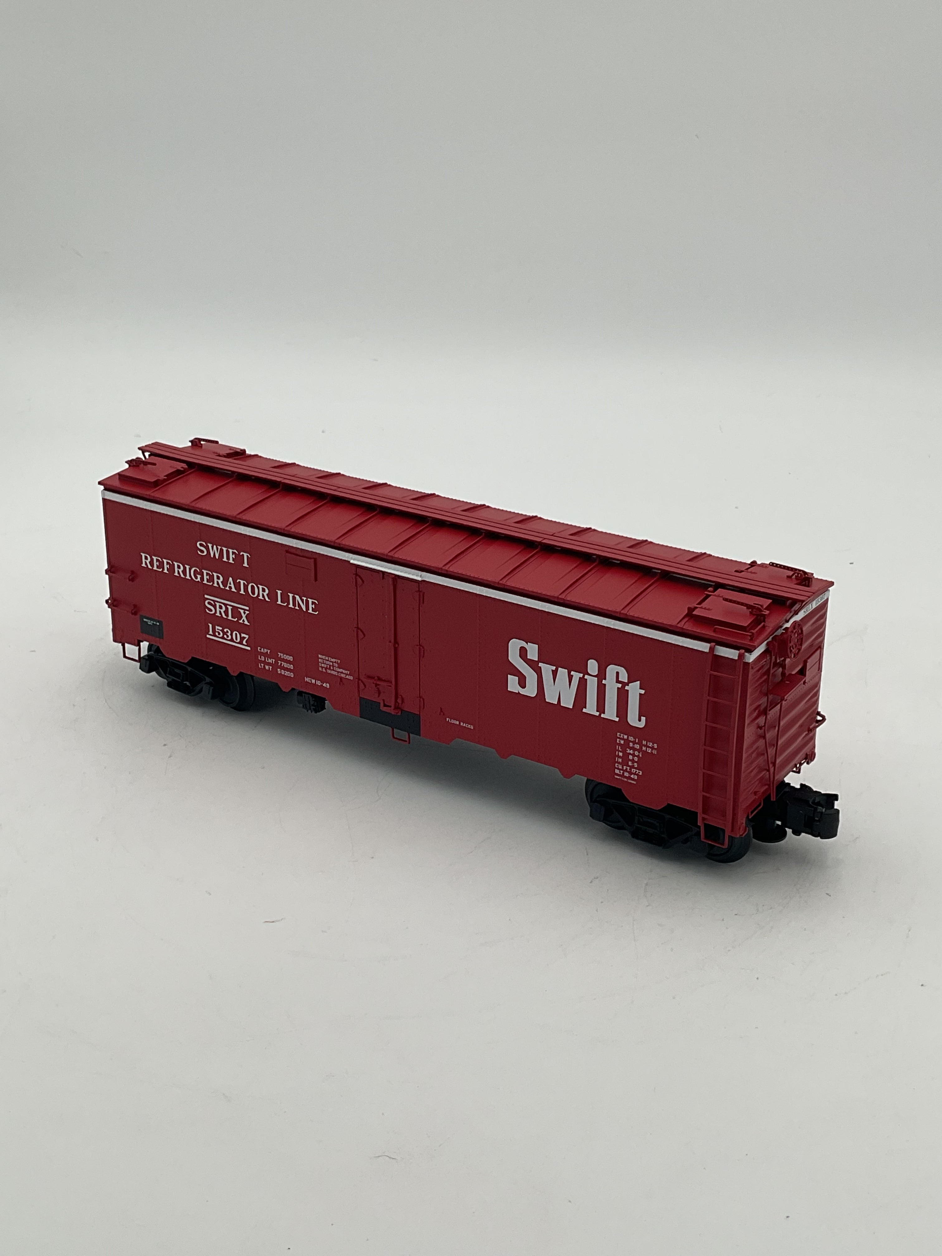 Atlas 8534-1 “O” 40’ Steel Reefer - Swift #15307 [3-Rail]