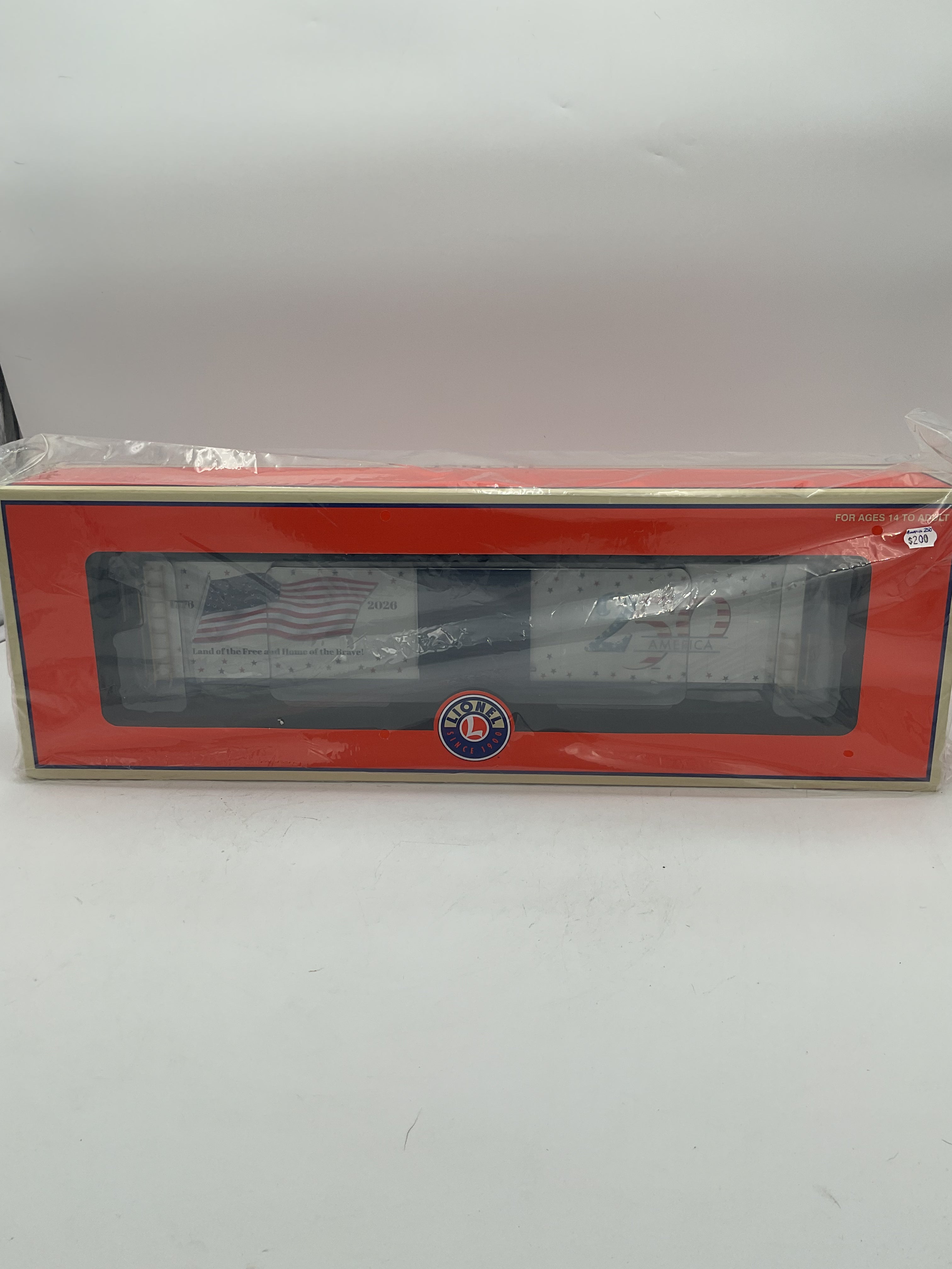 Lionel O 2626010 America 250 Lighted Flag 60’ Boxcar