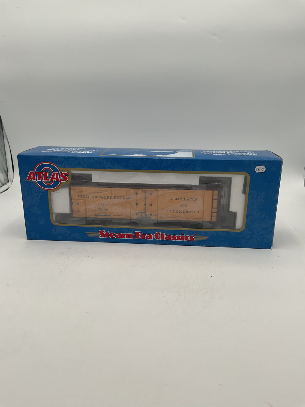 Atlas O 8522-1 40’ Steel Reefer Car Fruit Growers Express #338409 [3 Rail]