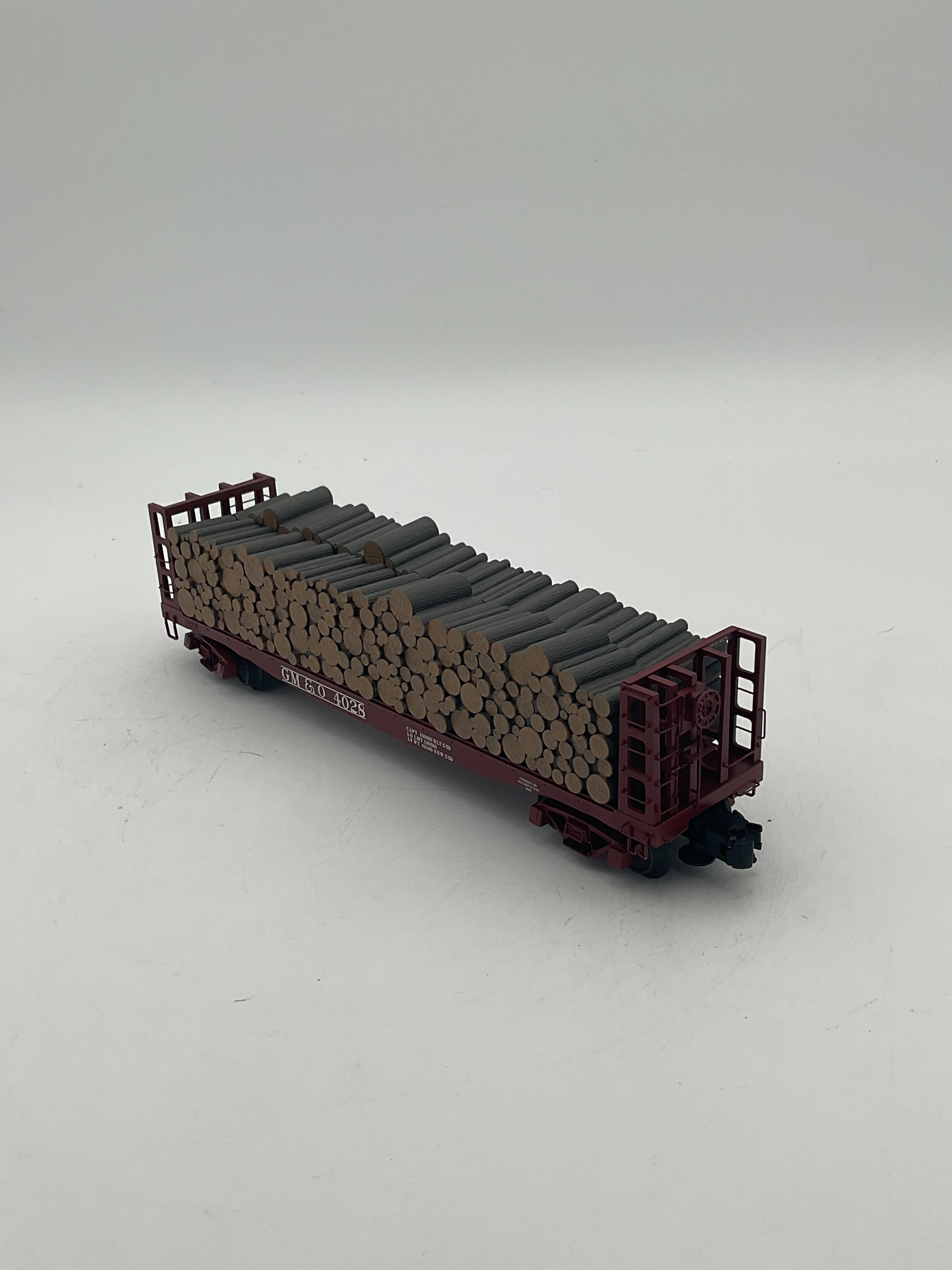 Atlas O 6284 Pulpwood  Flat Car Gulf Mobile & Ohio #4028 [3 Rail]
