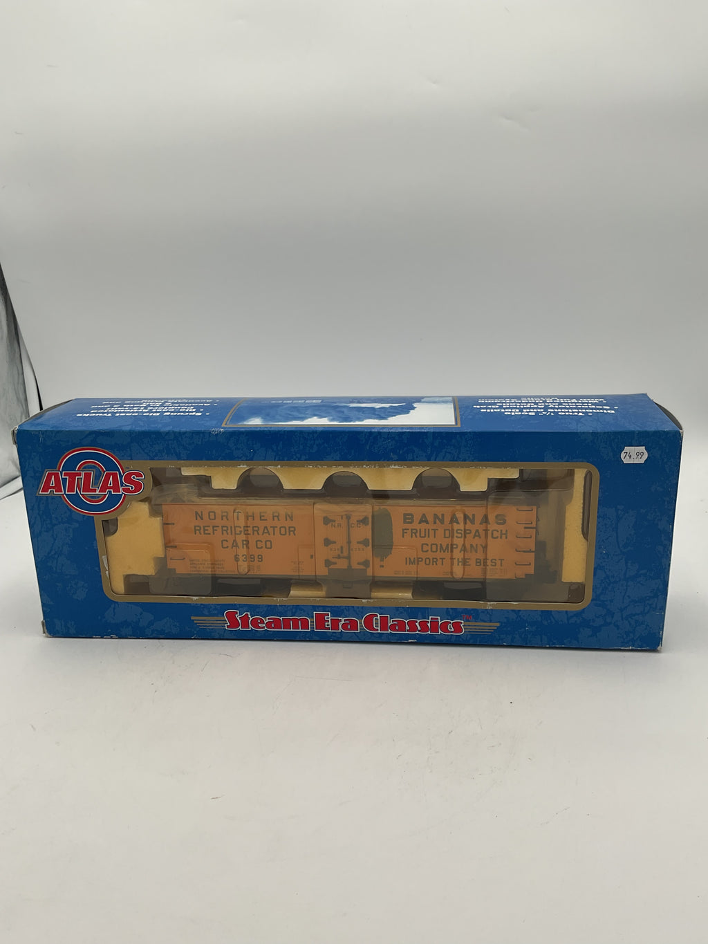 Atlas O 6727-1 40’ Woodside Refrigerator Car Fruit Dispatch Co #6399 (3 Rail)