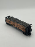Atlas O 6279-2 GSC Pulpwood Flat Car Illinois Central #7822 (3 Rail)