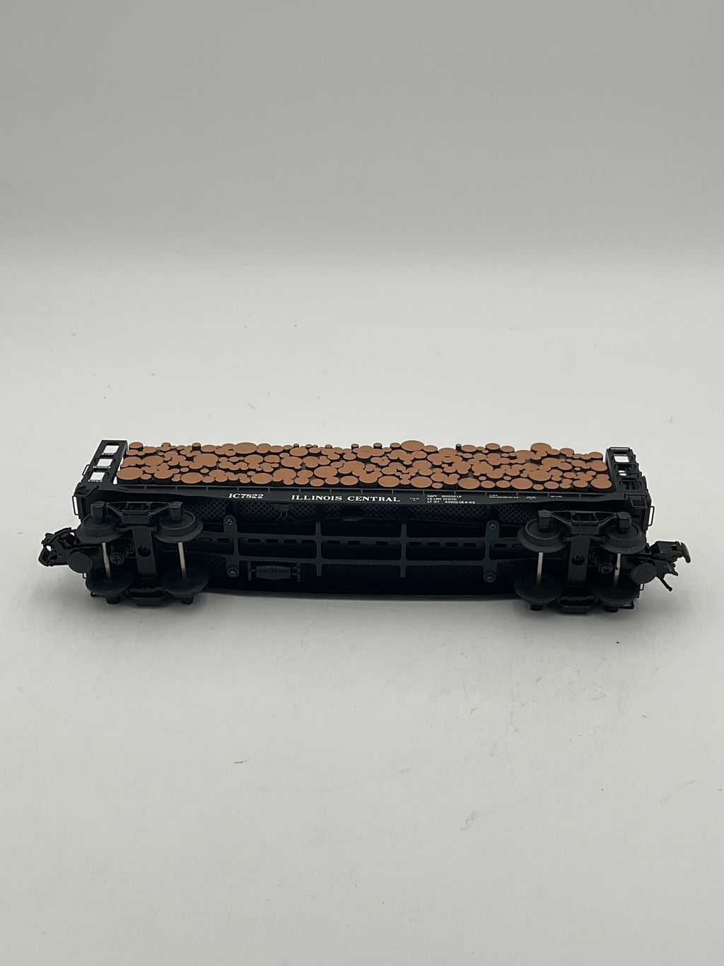 Atlas O 6279-2 GSC Pulpwood Flat Car Illinois Central #7822 (3 Rail)