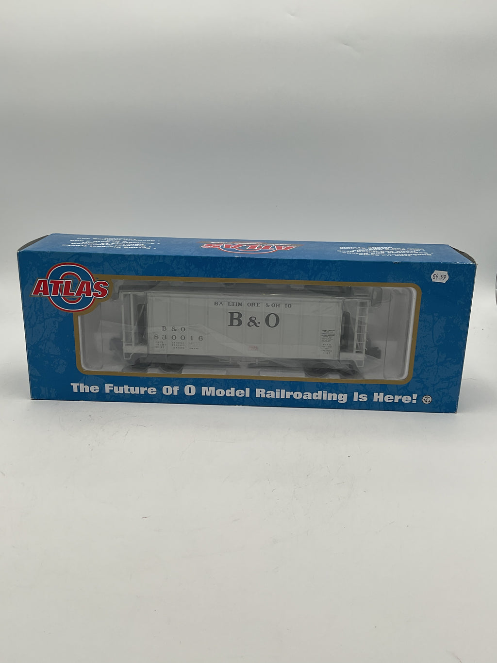 Atlas O 3001050-2 40’ Airslide Hopper Baltimore & Ohio #830016 [3 Rail]