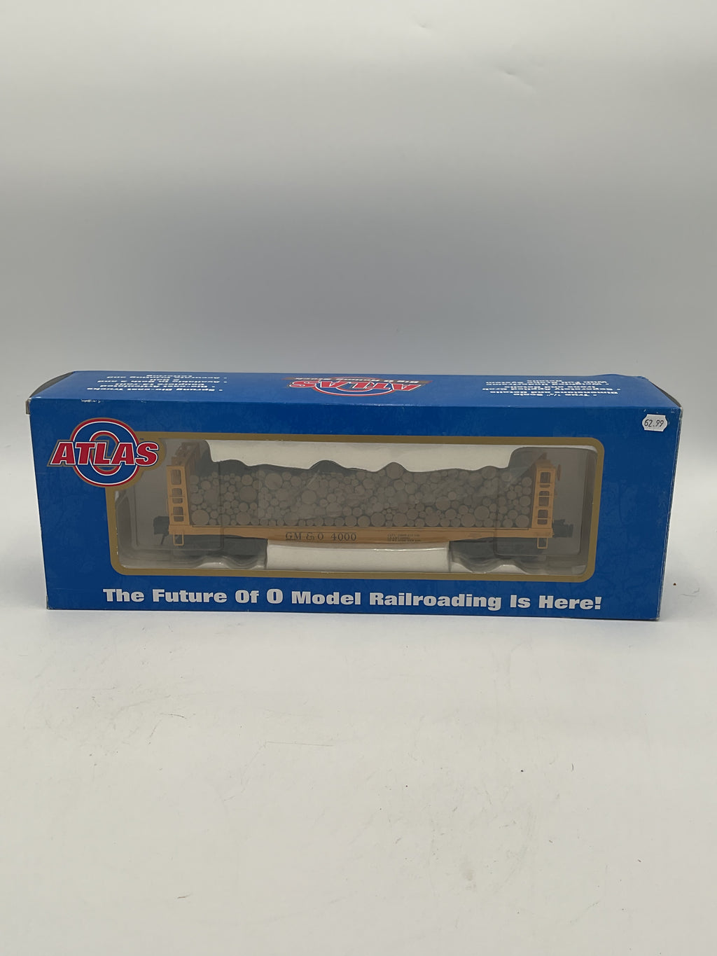 Atlas O 6284-1 Pulpwood Flat Car Gulf Mobile & Ohio #4000 [3 Rail]