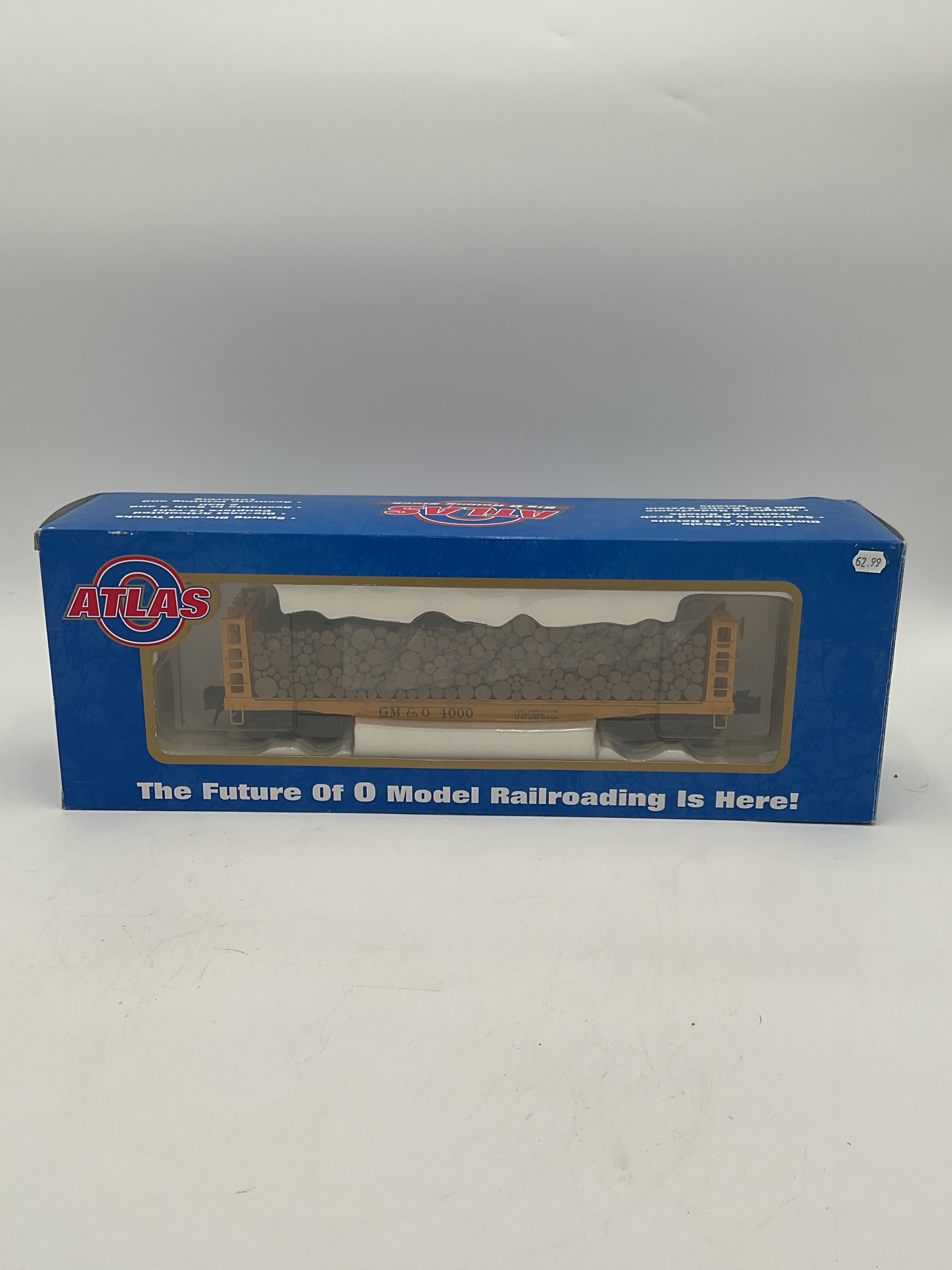 Atlas O 6284-1 Pulpwood Flat Car Gulf Mobile & Ohio #4000 [3 Rail]