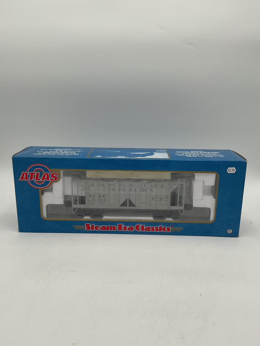 Atlas O 8383-1 ACF 70 Ton Covered Hopper Car Kimberly-Clark #30545