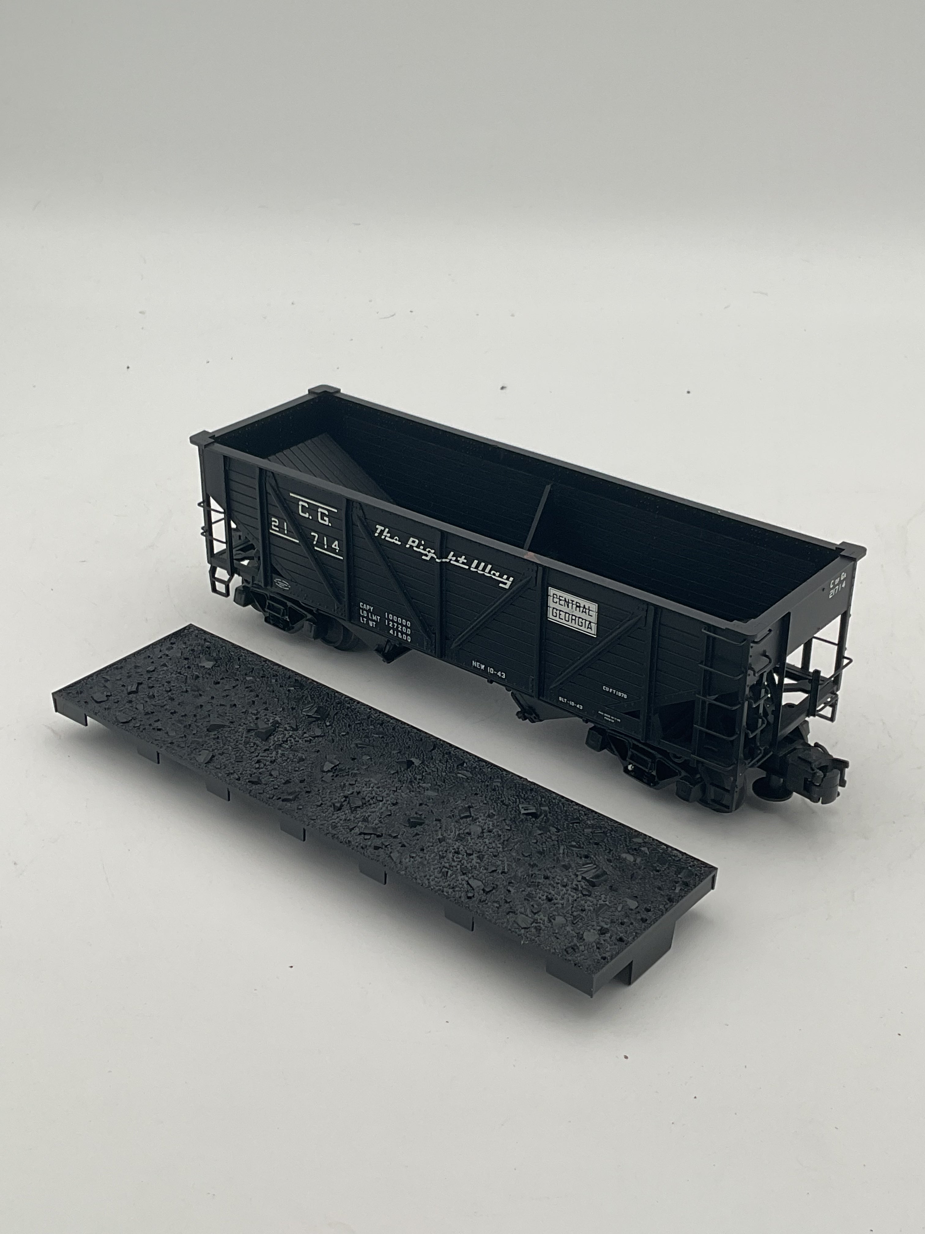 Atlas O 6427-2 Ton War Emergency Hopper Car Central of Georgia #21714 (3 Rail)