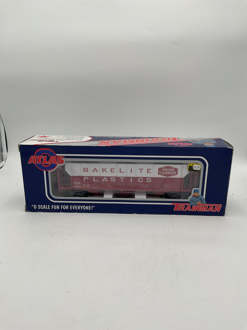 Atlas O Trainman 828-1 3 Bay PS-2 Hopper Car Union Carbide #50330 [3 Rail]