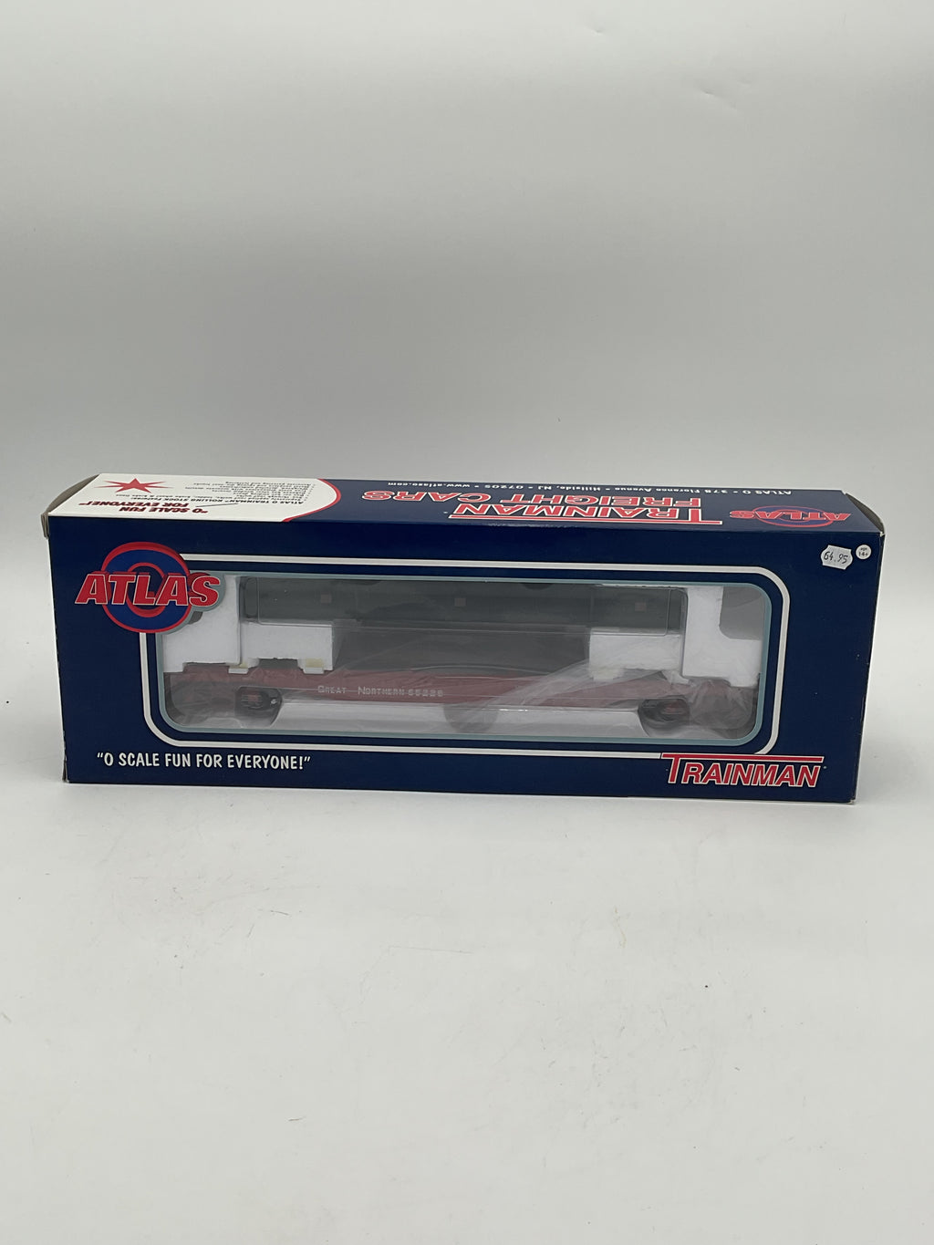 Atlas O 0936-2 Great Northern #65226 O Trainman 52’ 6” Flat Car w/ Pipe Load [3 Rail]