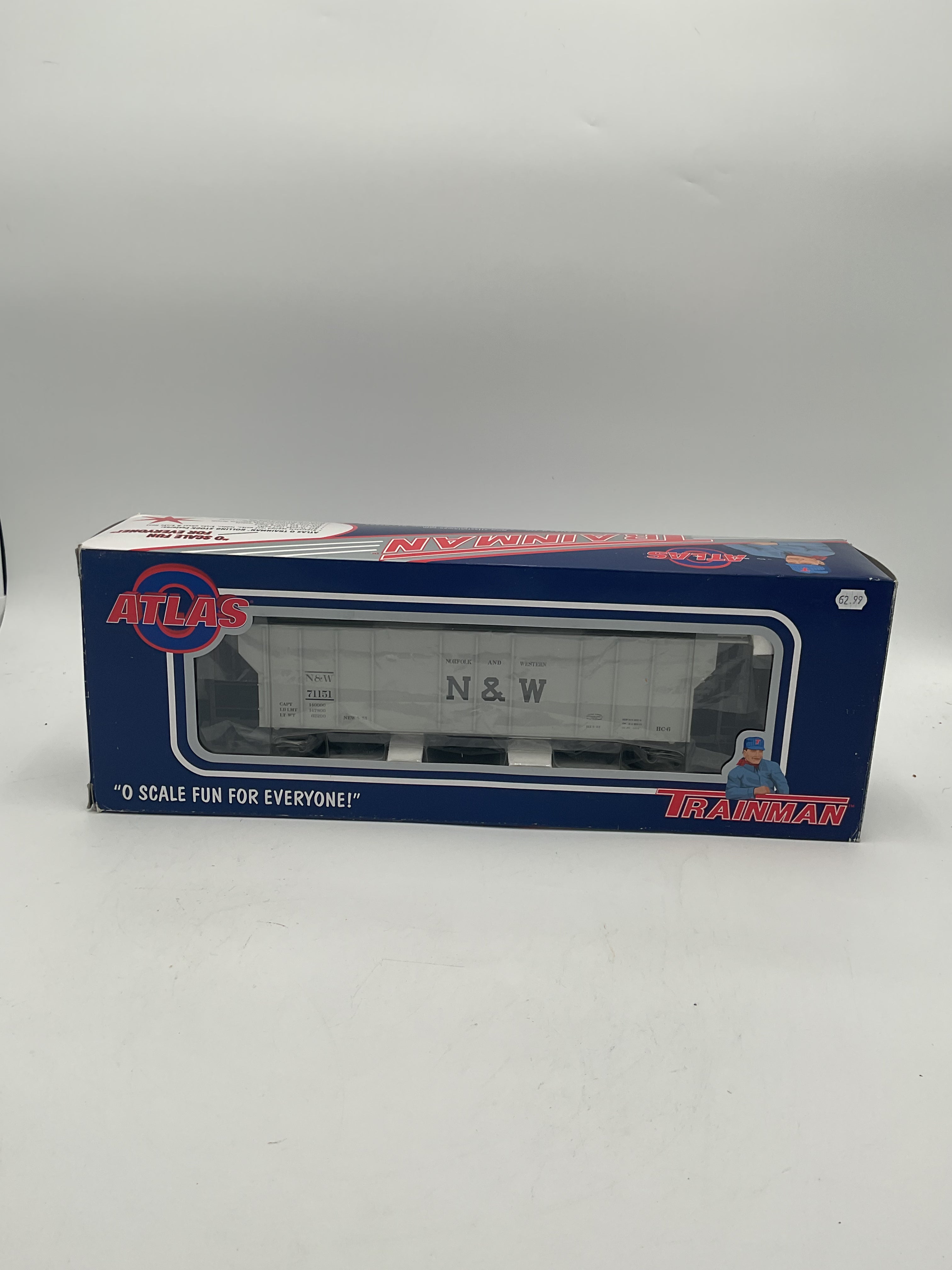 Atlas O Trainman 833-1 3 Bay PS-2 Hopper Car Norfolk & Western #71151 [3 Rail]